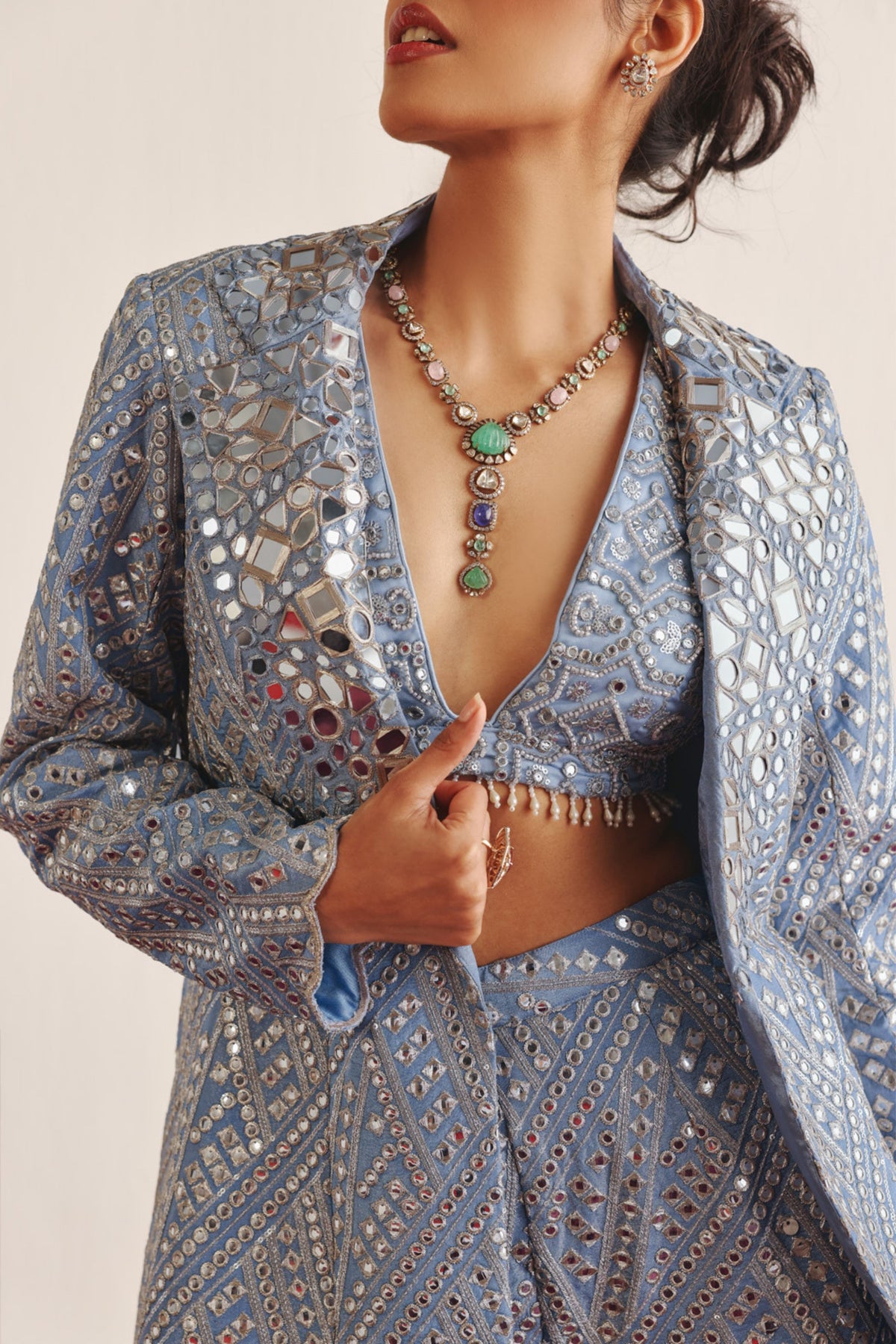 Blue Scallop Blazer