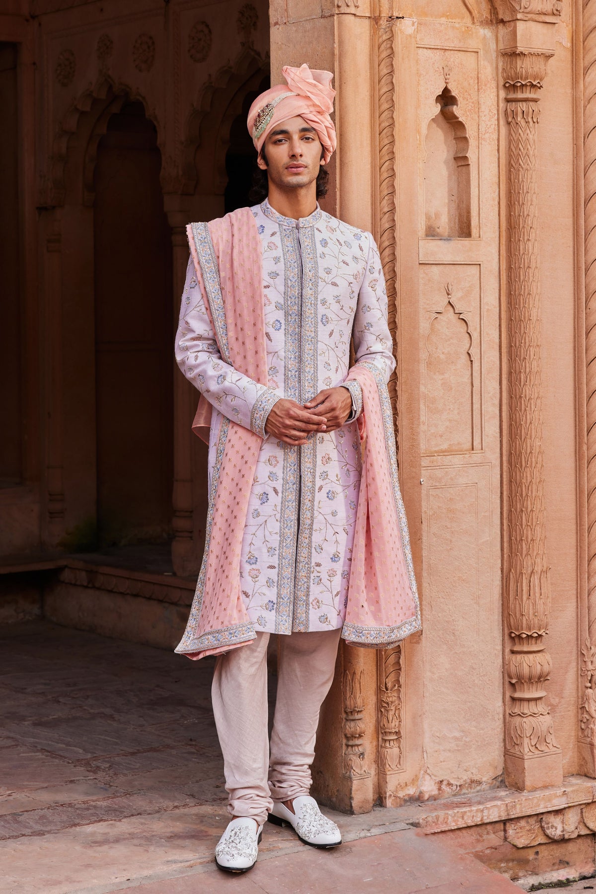 Asmaa Silk Sherwani Set