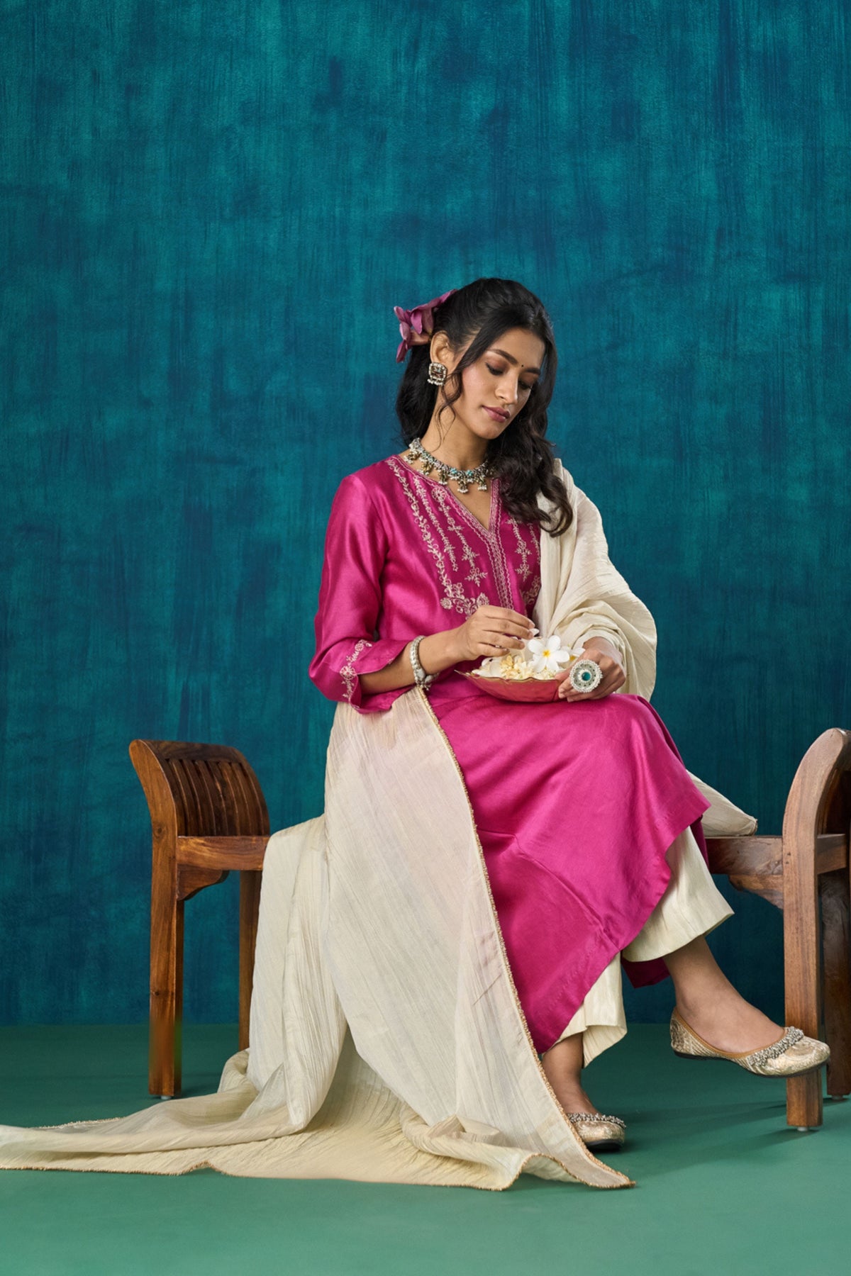 Magenta Charvi Kurta Sets