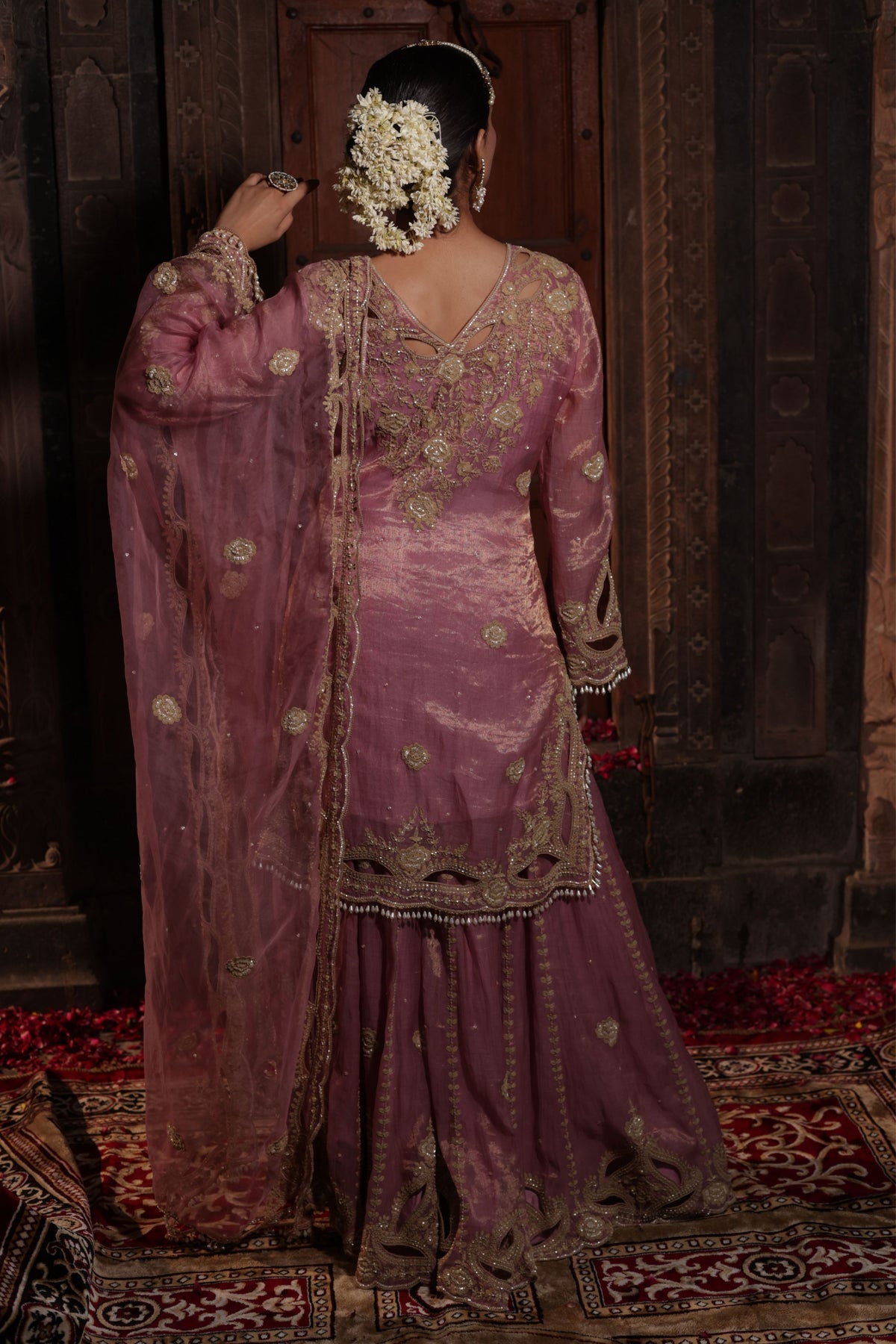 Pink Sharara Set