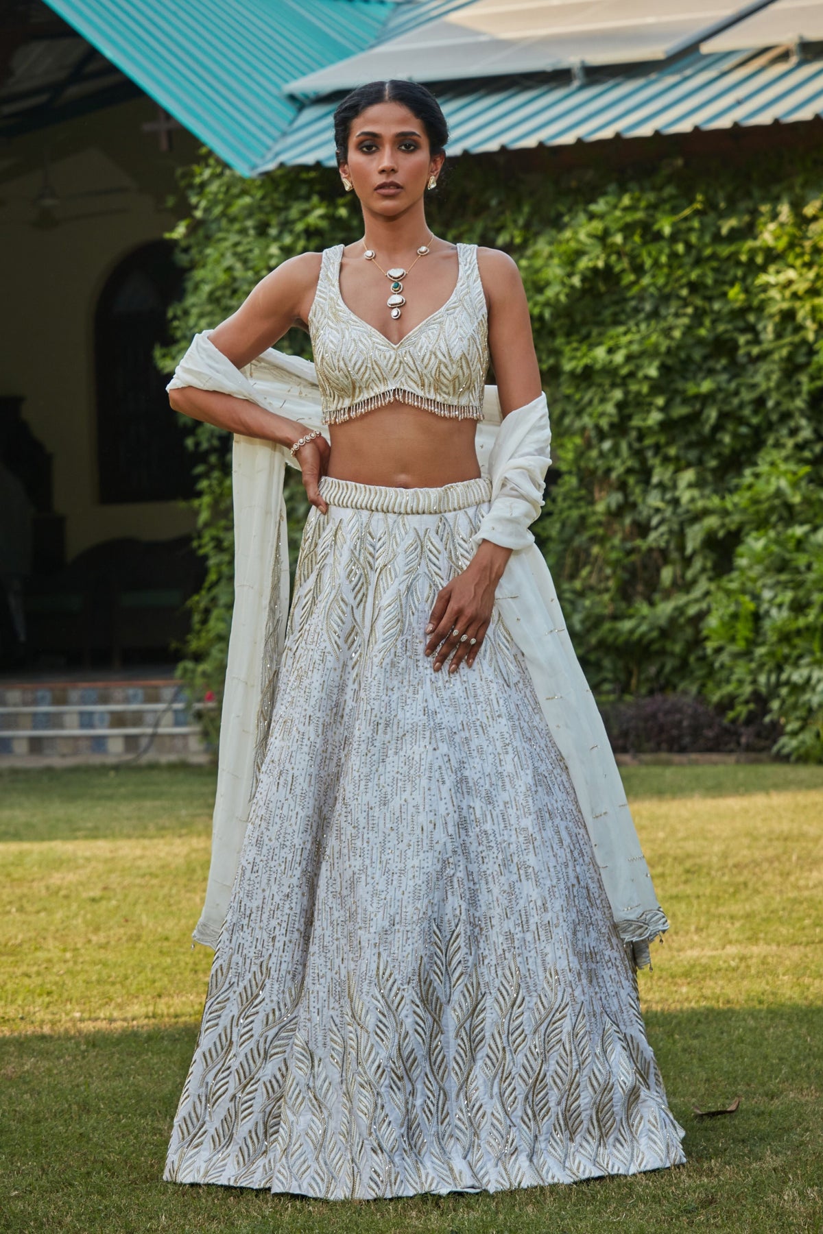 Off-white Samaira Lehenga Set