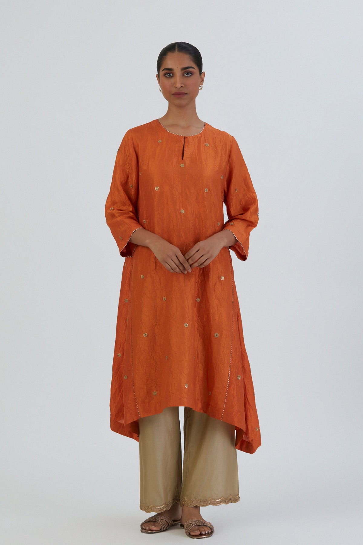 Meer Orange Kurta &amp; Pant