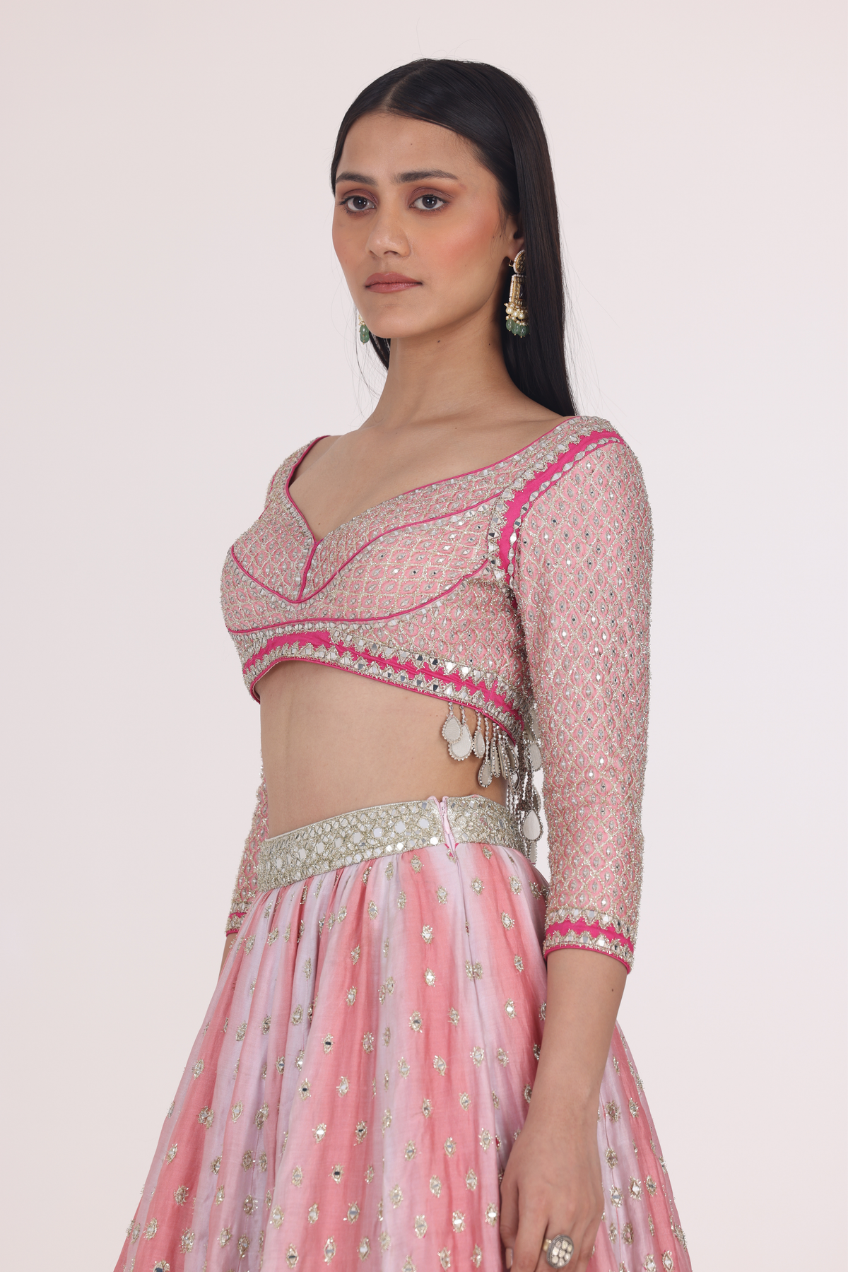 Pink Hues Printed Lehenga Set