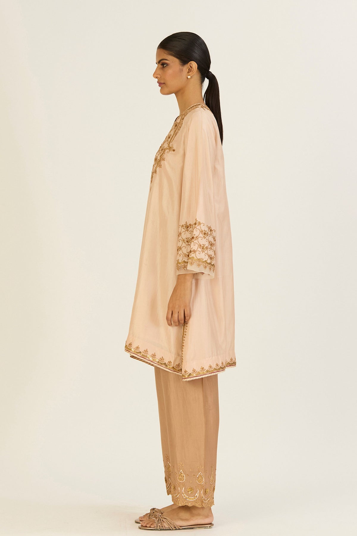 Alta Champagne Kurta &amp; Pants