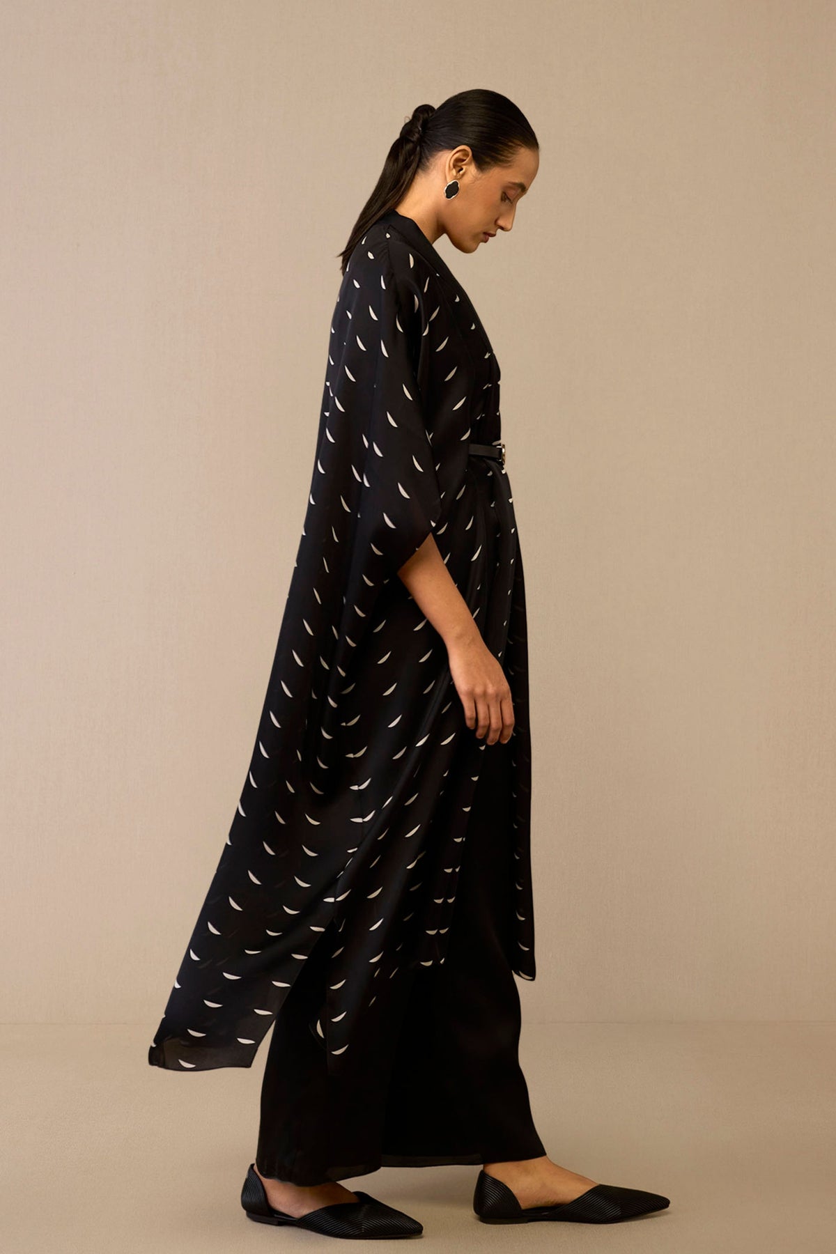 Black Dilkashi Cape Set