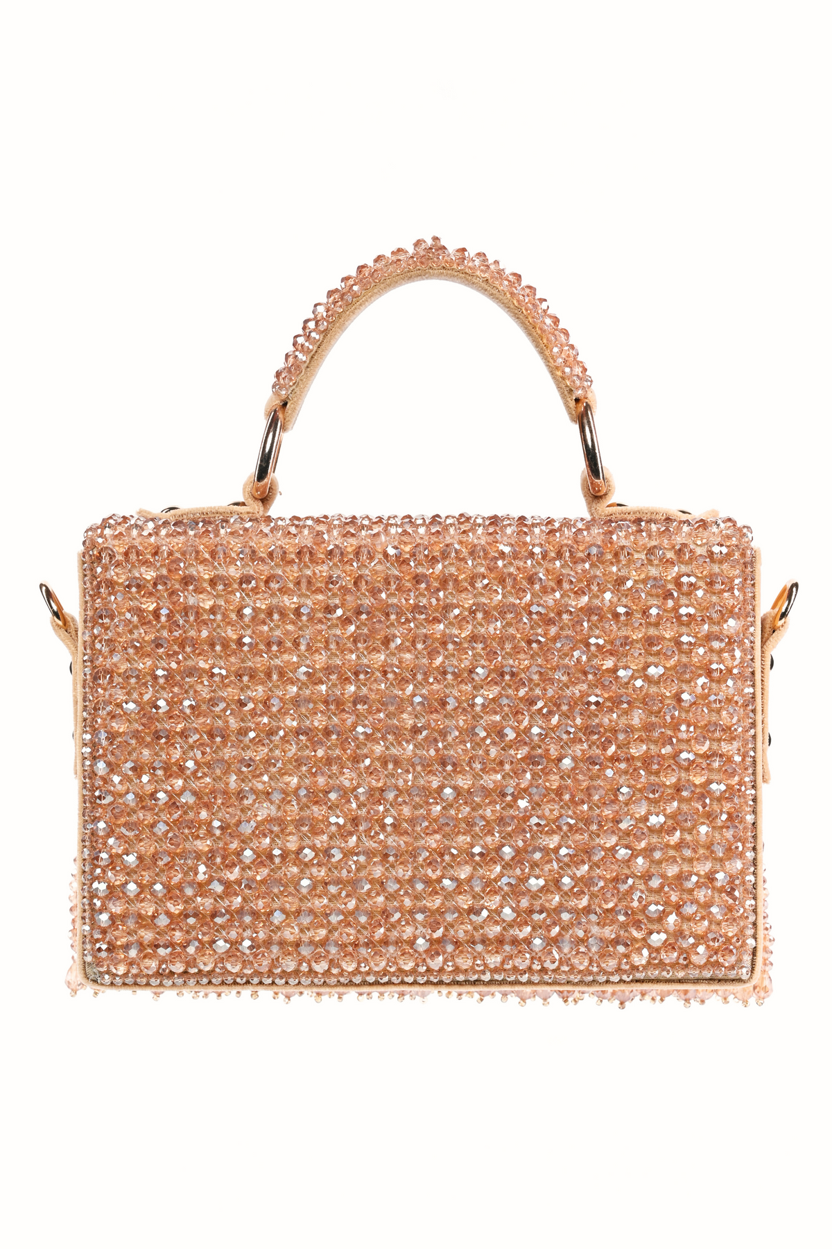 Melody Golden Embellished Box Bag