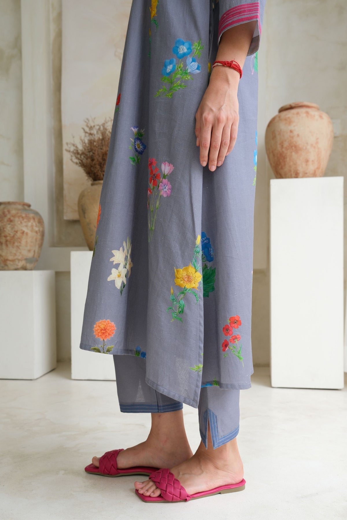 Marigold Periwinkle Kurta Set