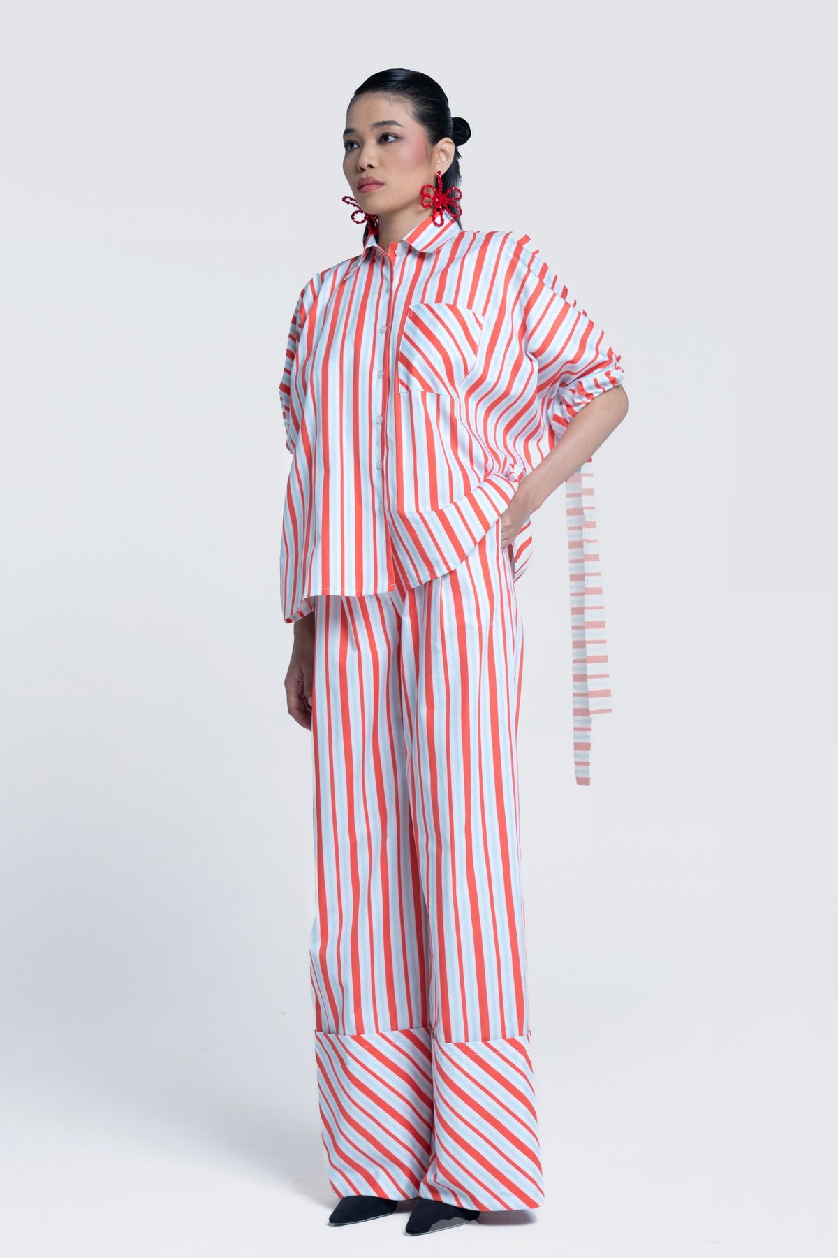 Sunset Stripes Batwing Shirt