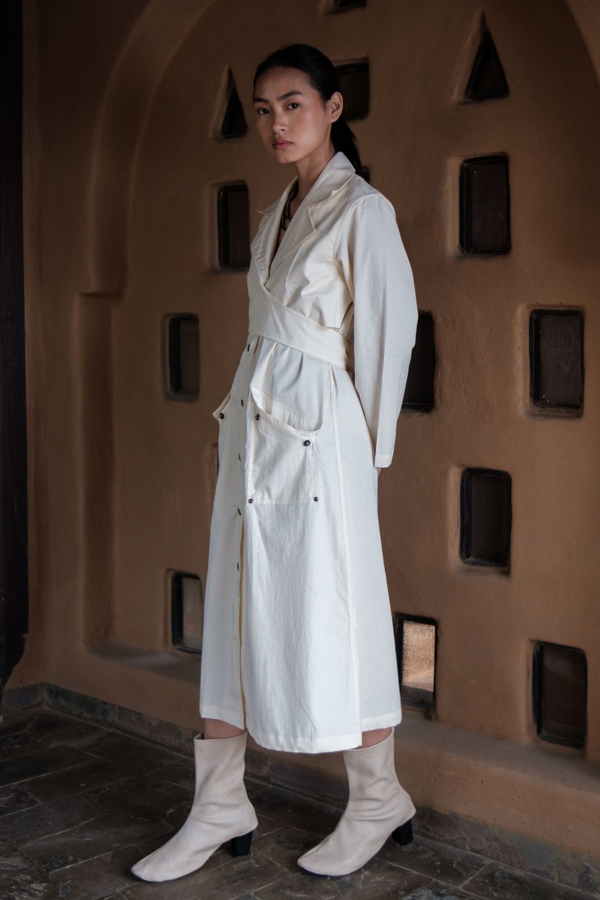 Ecru Copenhagen Trench