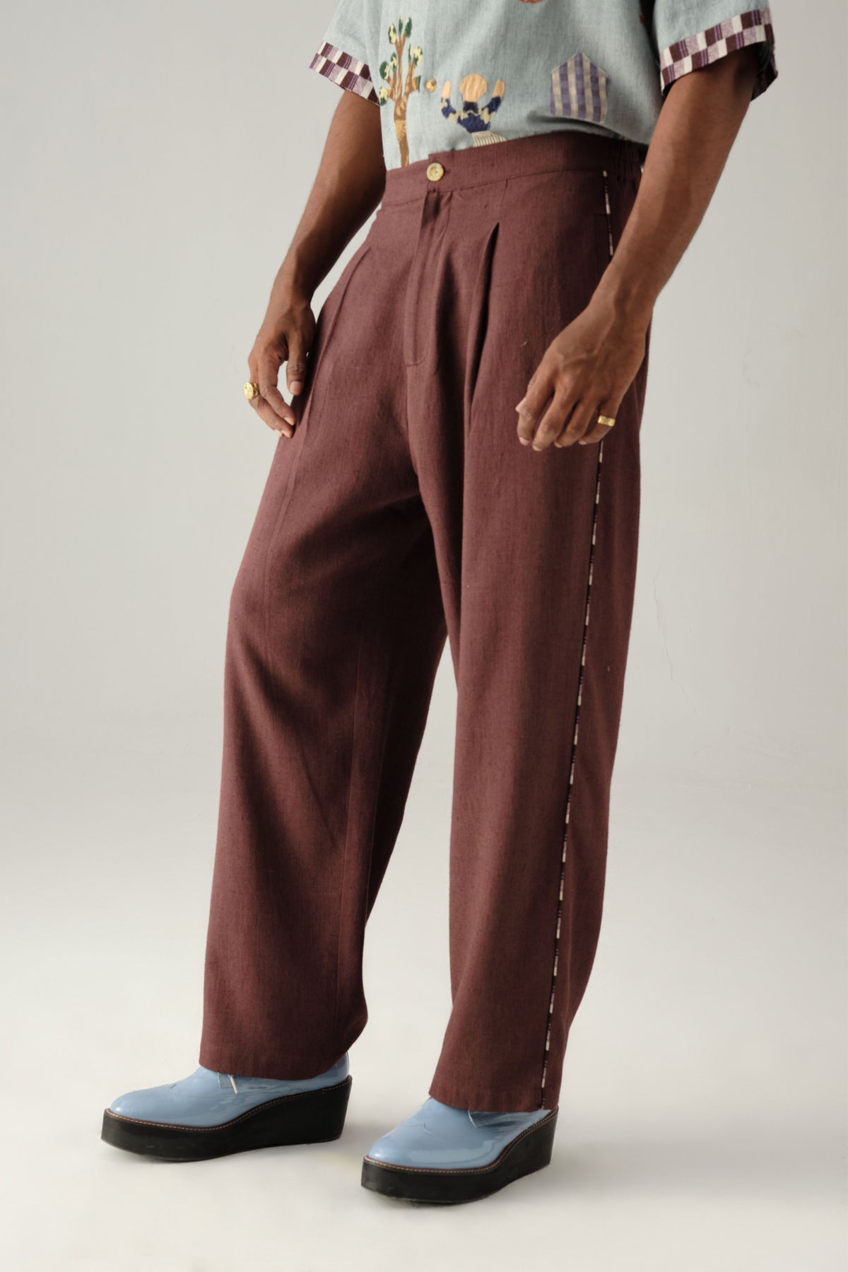 Wine Dane Pants