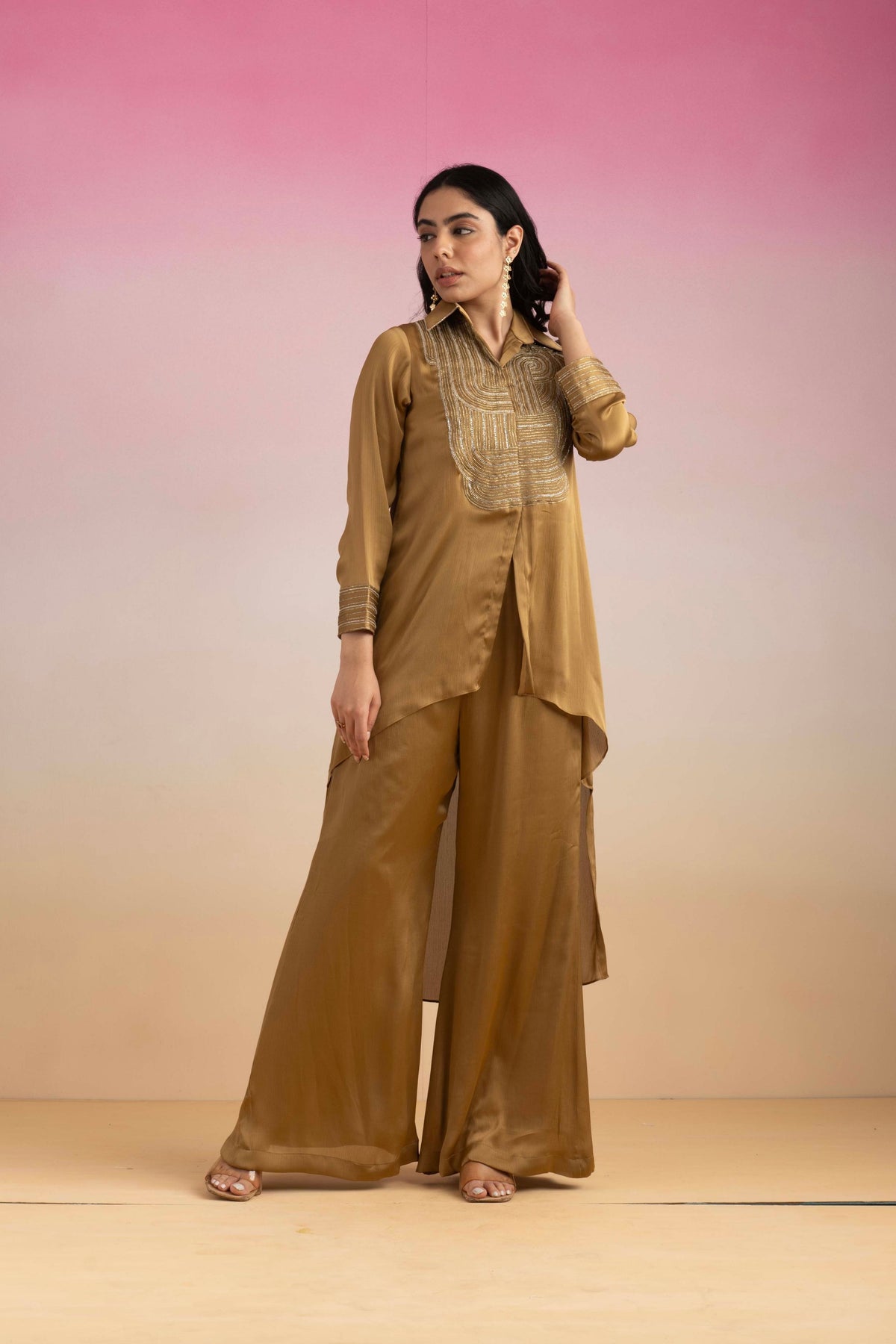 Chamak Gold  Co-Ord Set