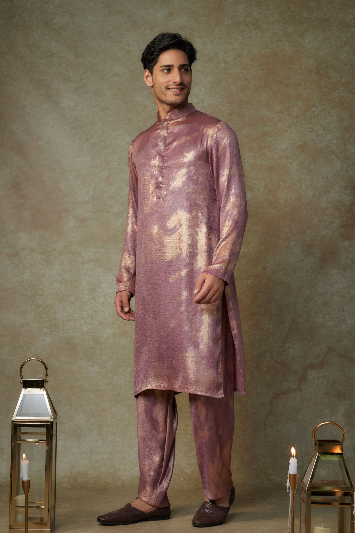 Maroon Kurta With Pantss