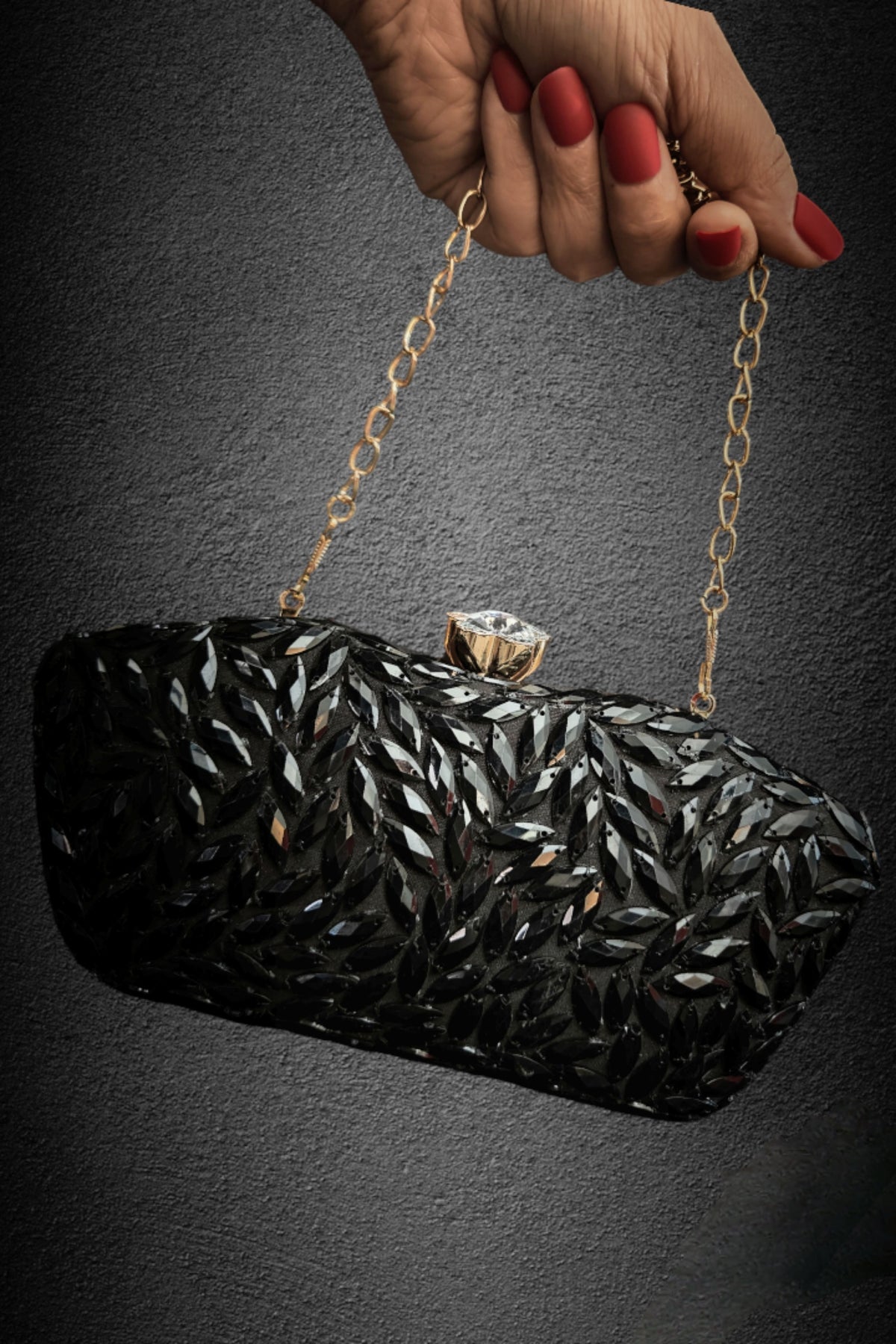 Black Agate Clutch