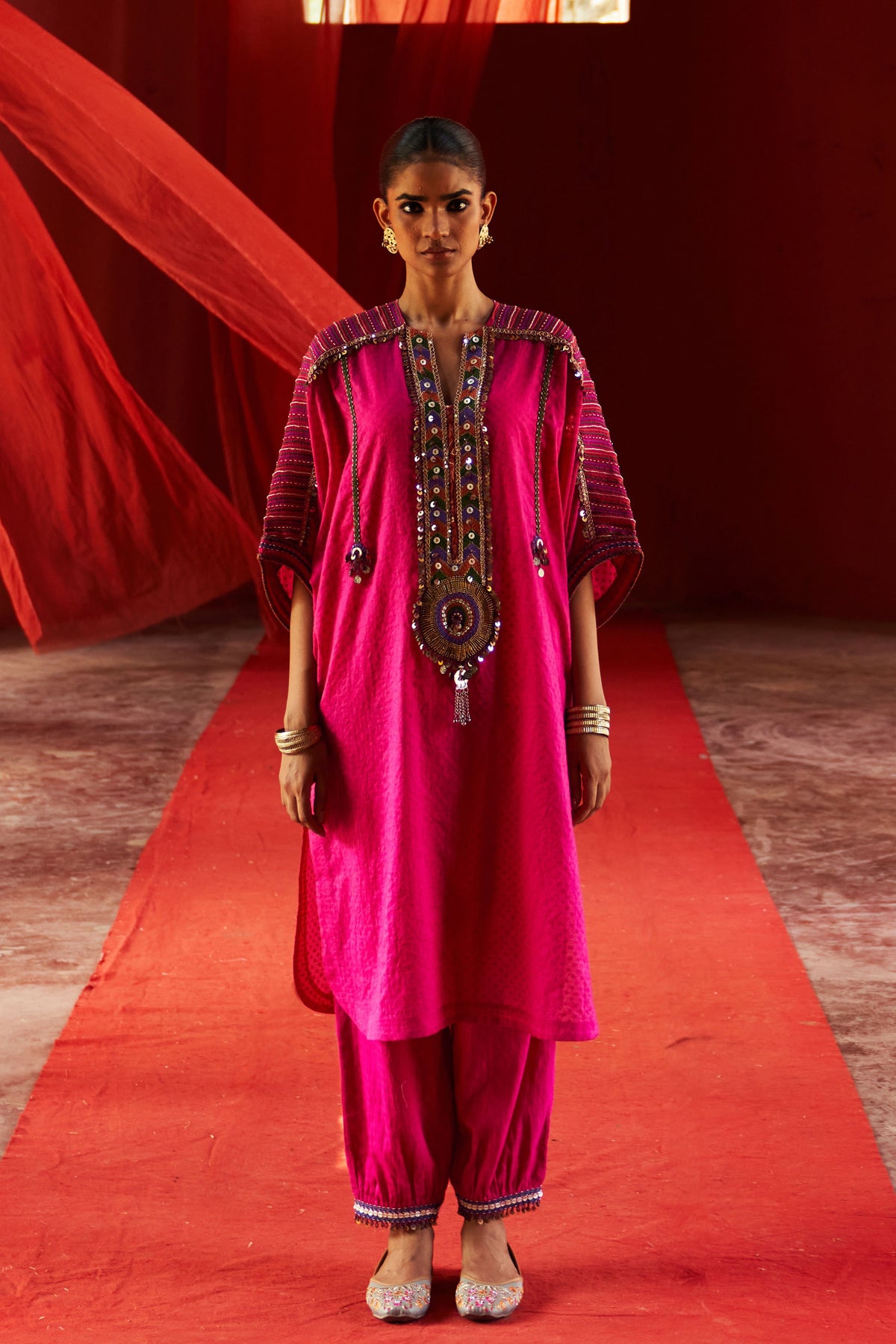 Pink Kaftan Set