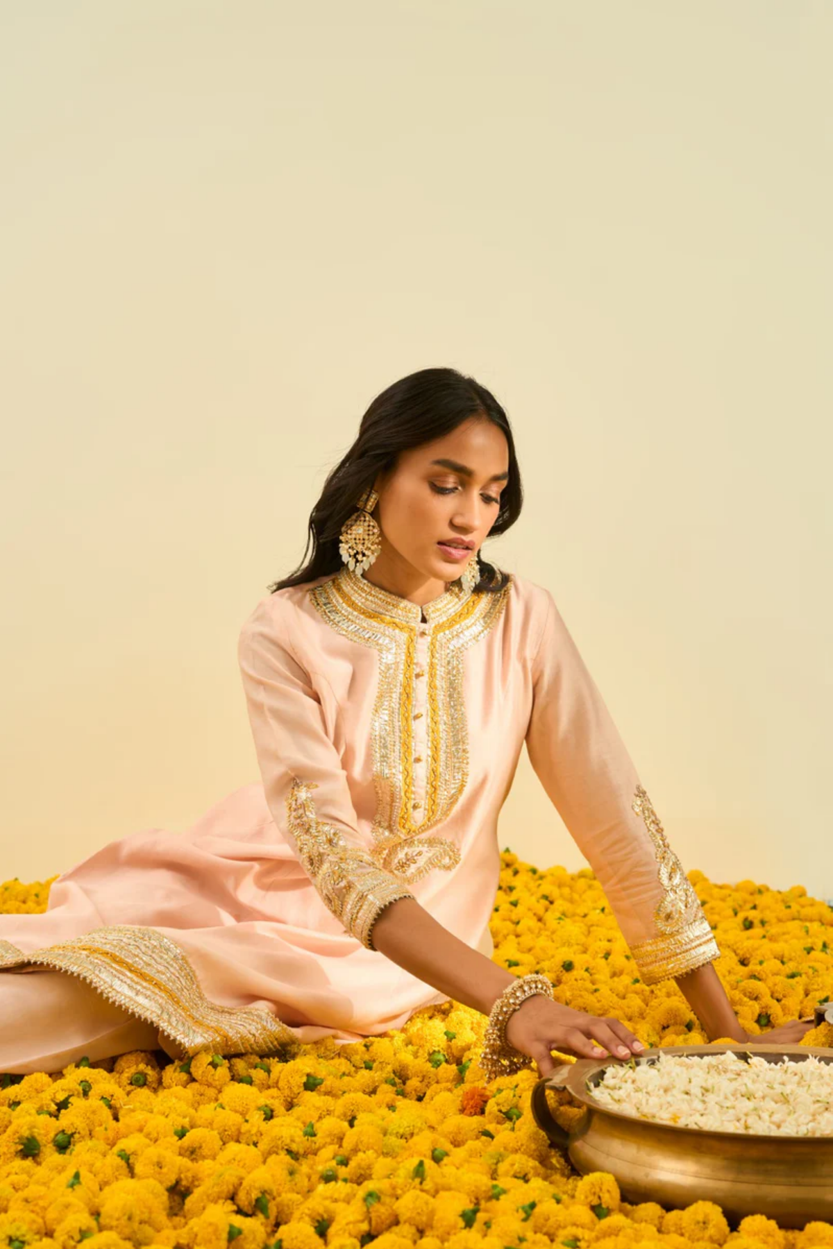 Sadiyah rosepink kurta set