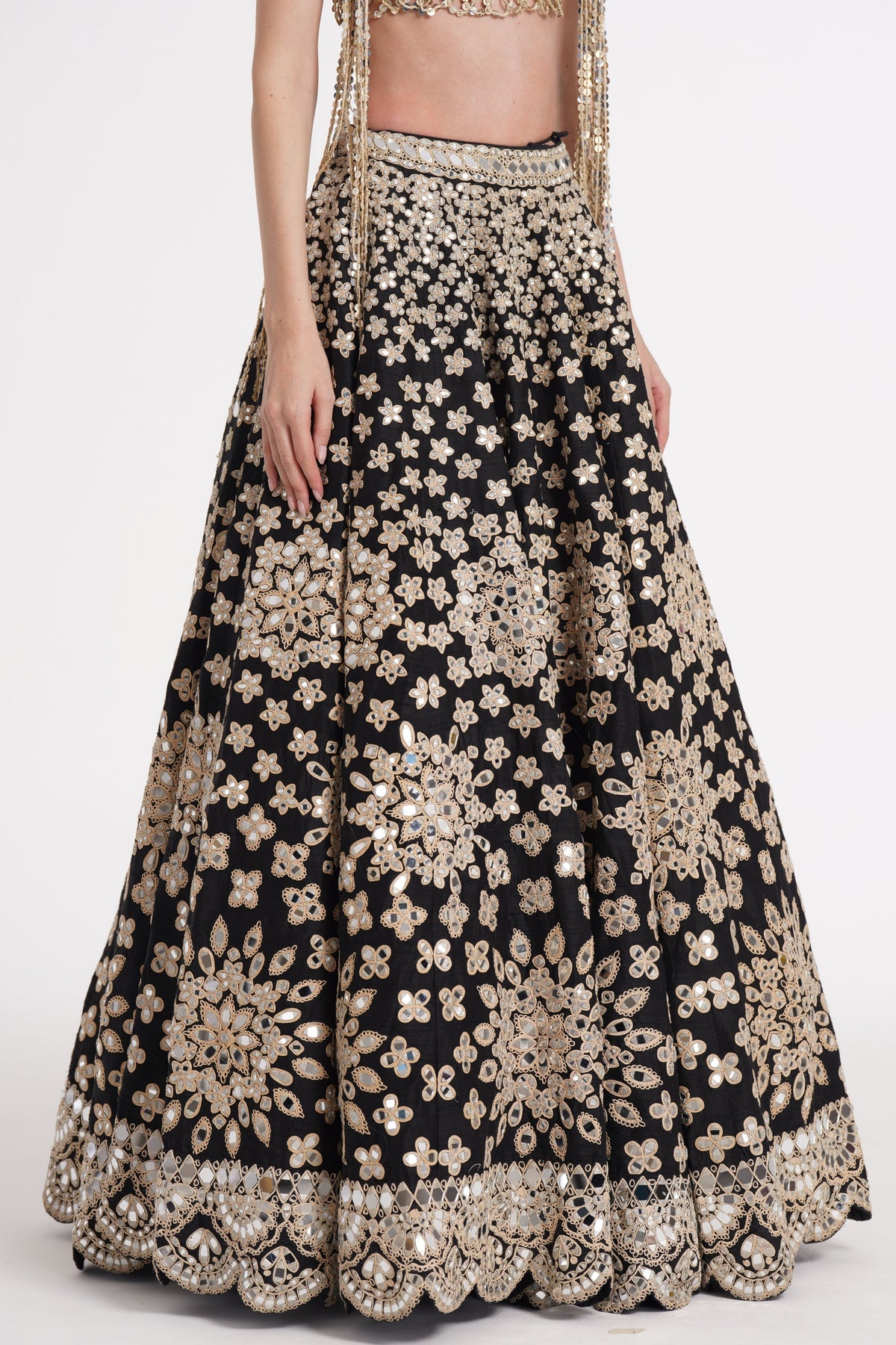 Black Mirror Lehenga Set