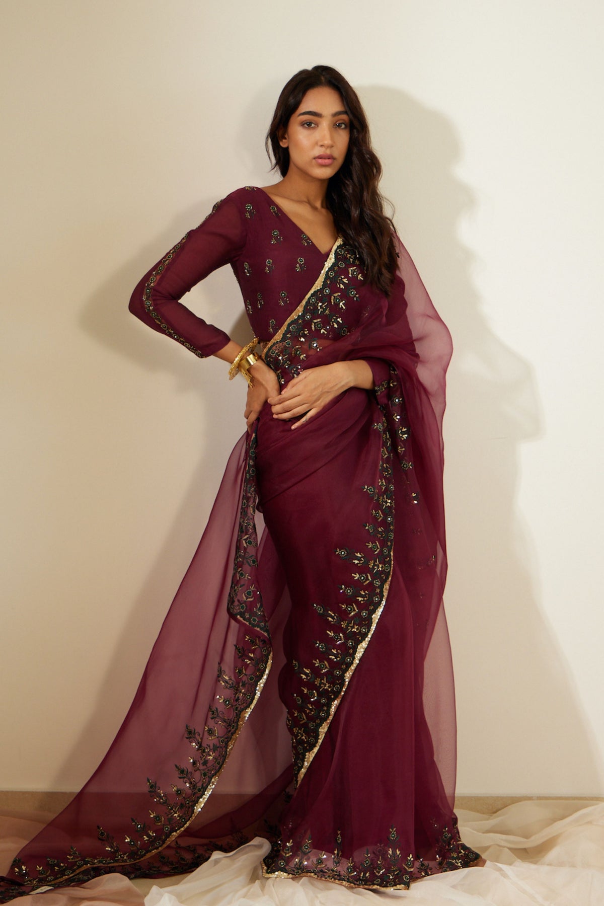 Purple Poornima Saree