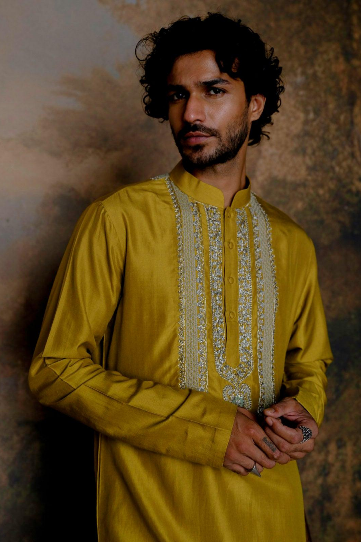 Mustard Kurta Set