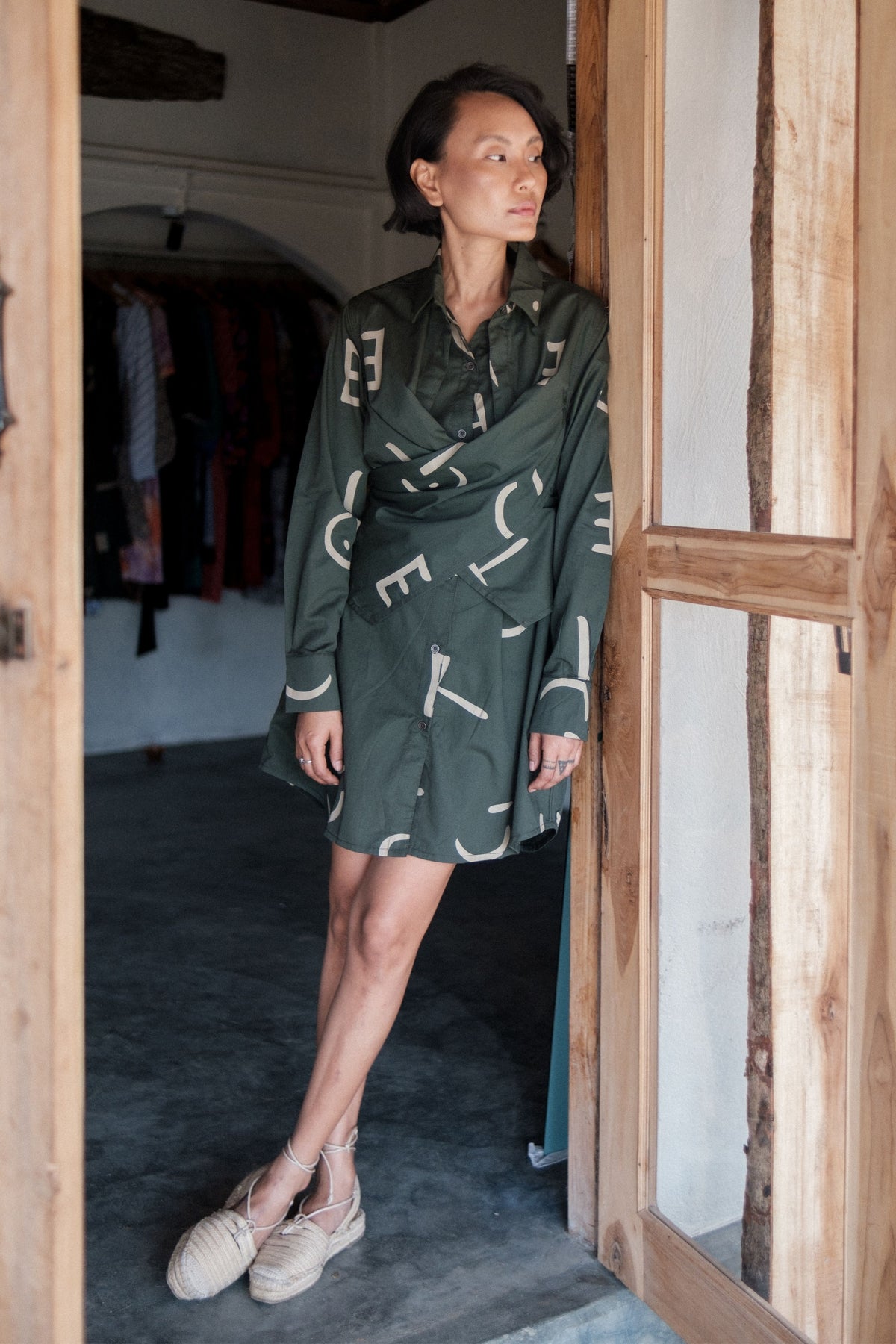 Green Line Seattle Shirt Dress