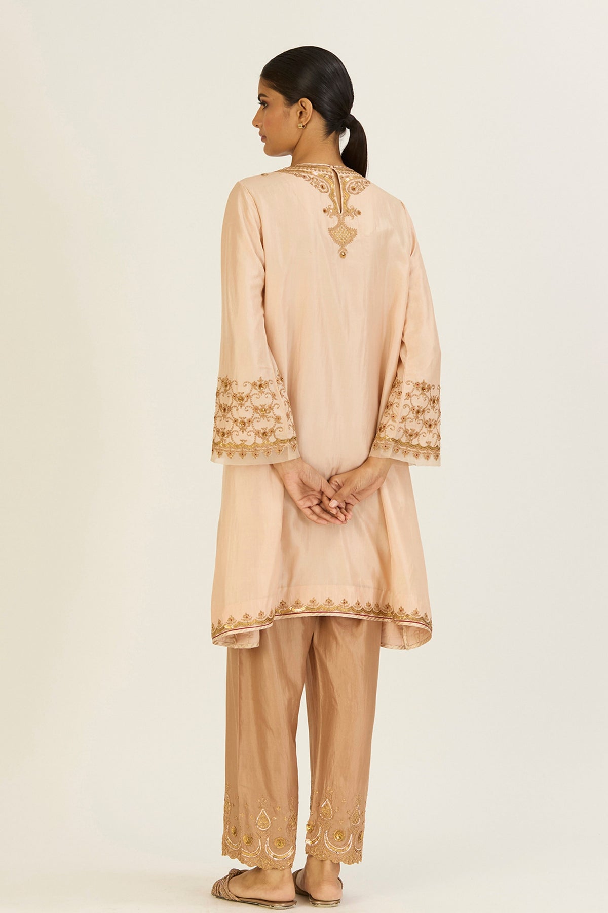 Alta Champagne Kurta &amp; Pants