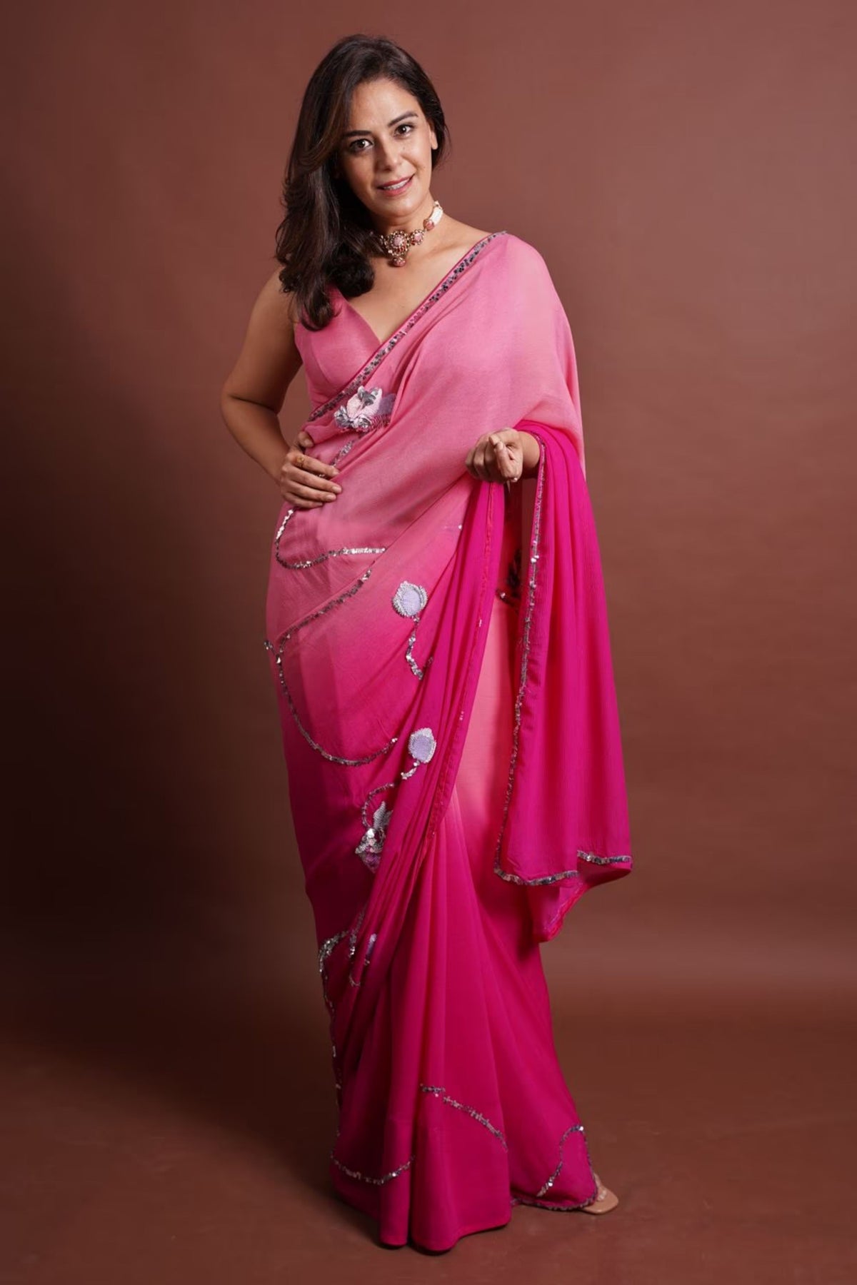 Manipura Pink Saree