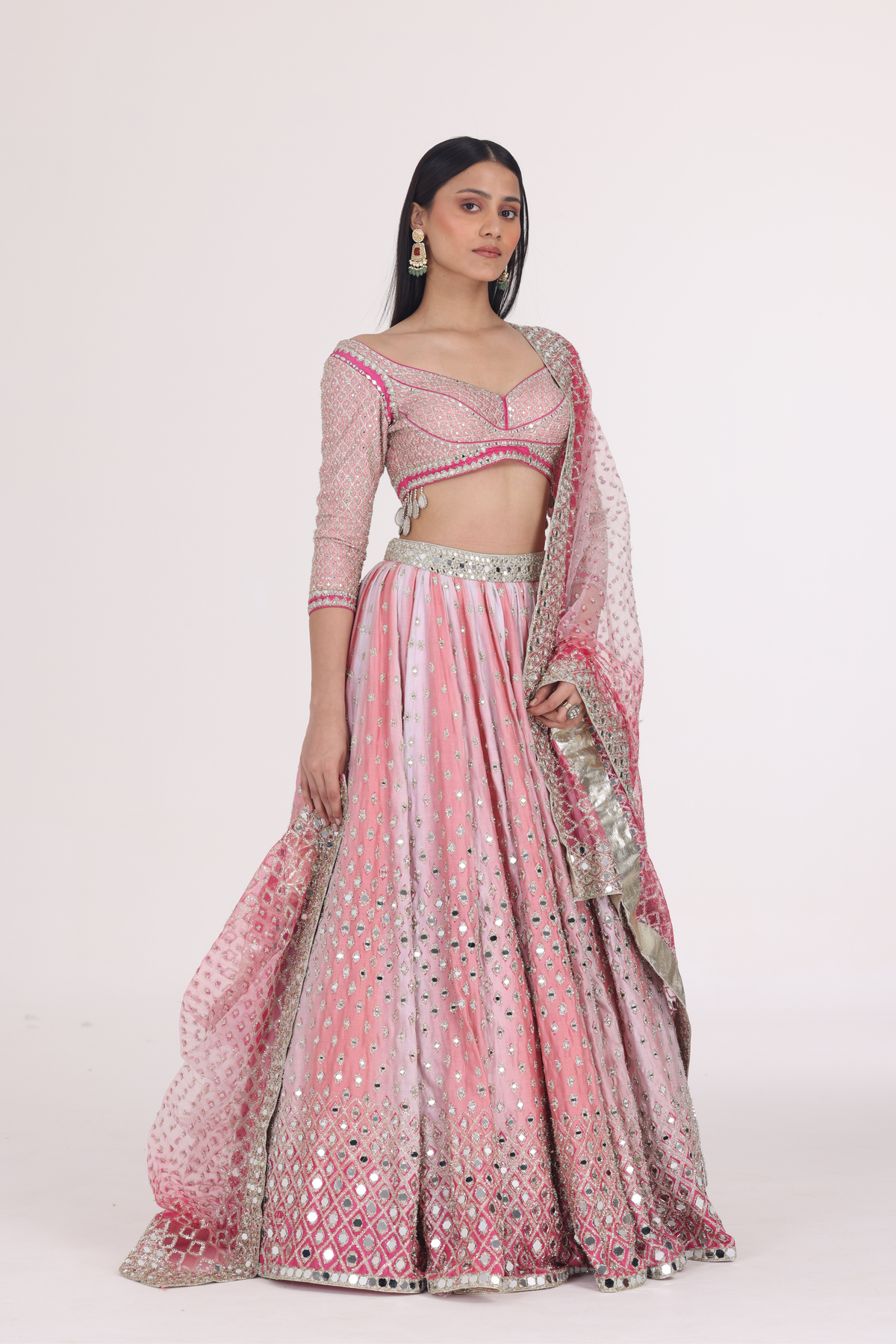 Pink Hues Printed Lehenga Set