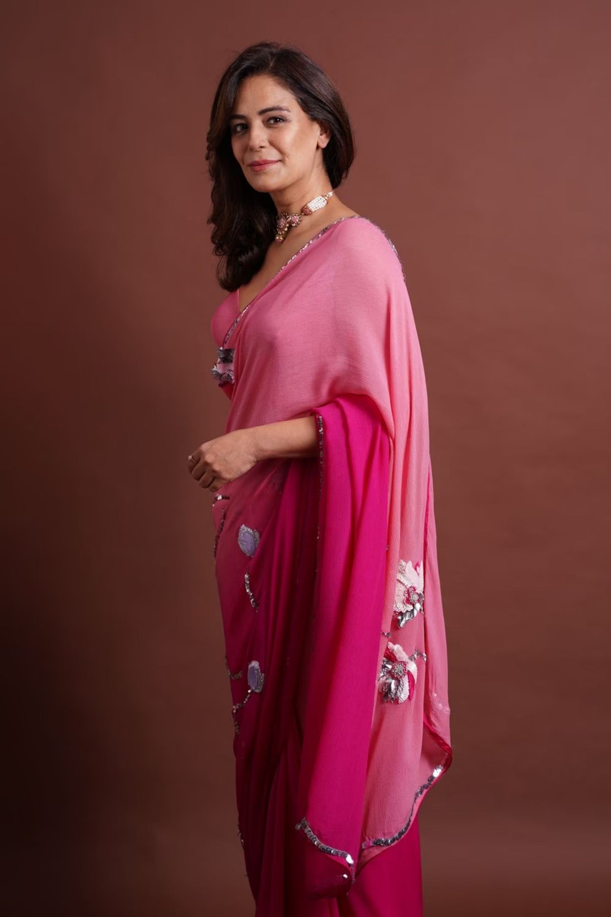 Manipura Pink Saree