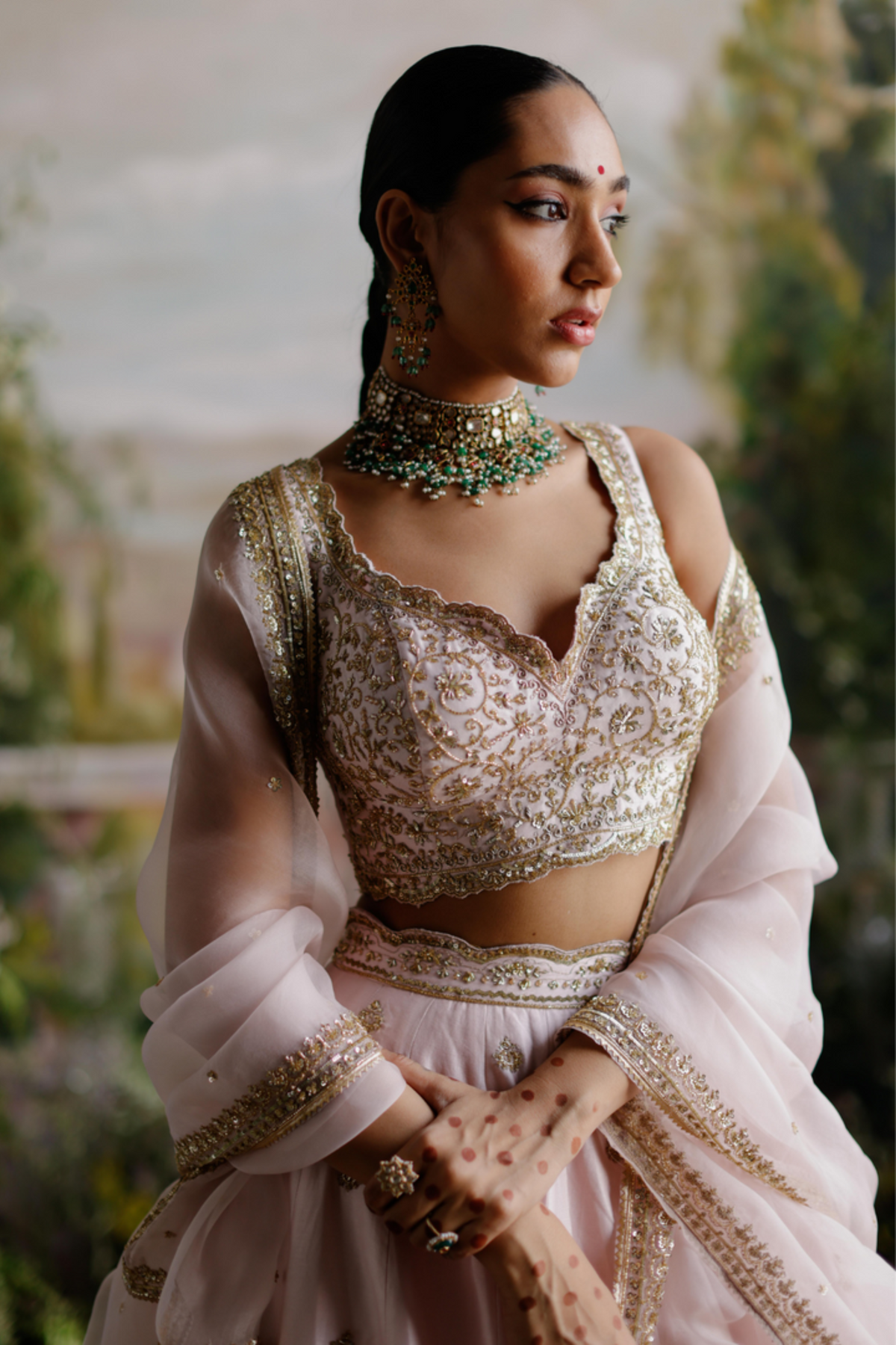 Baby Pink Lehenga Set