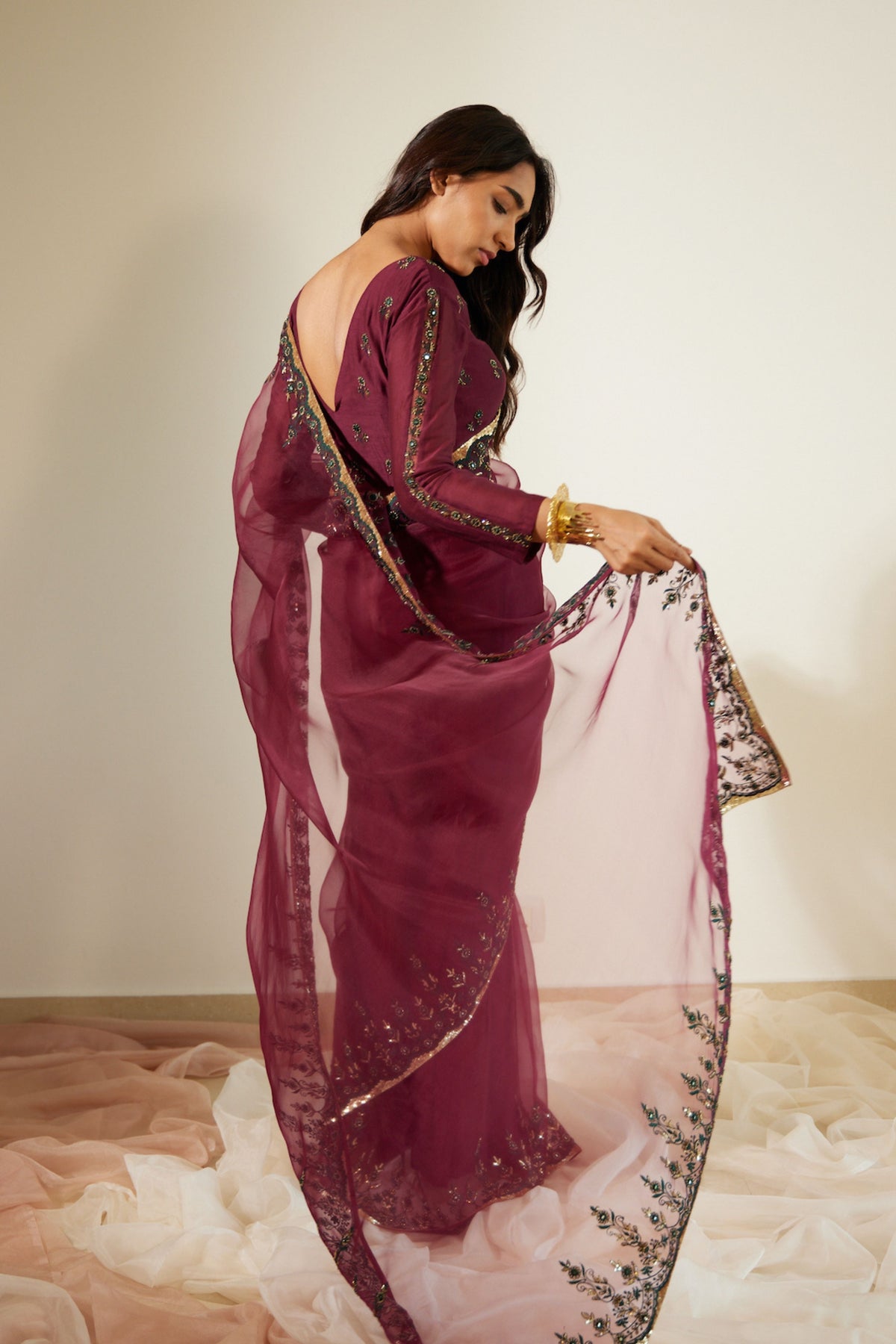 Purple Poornima Saree