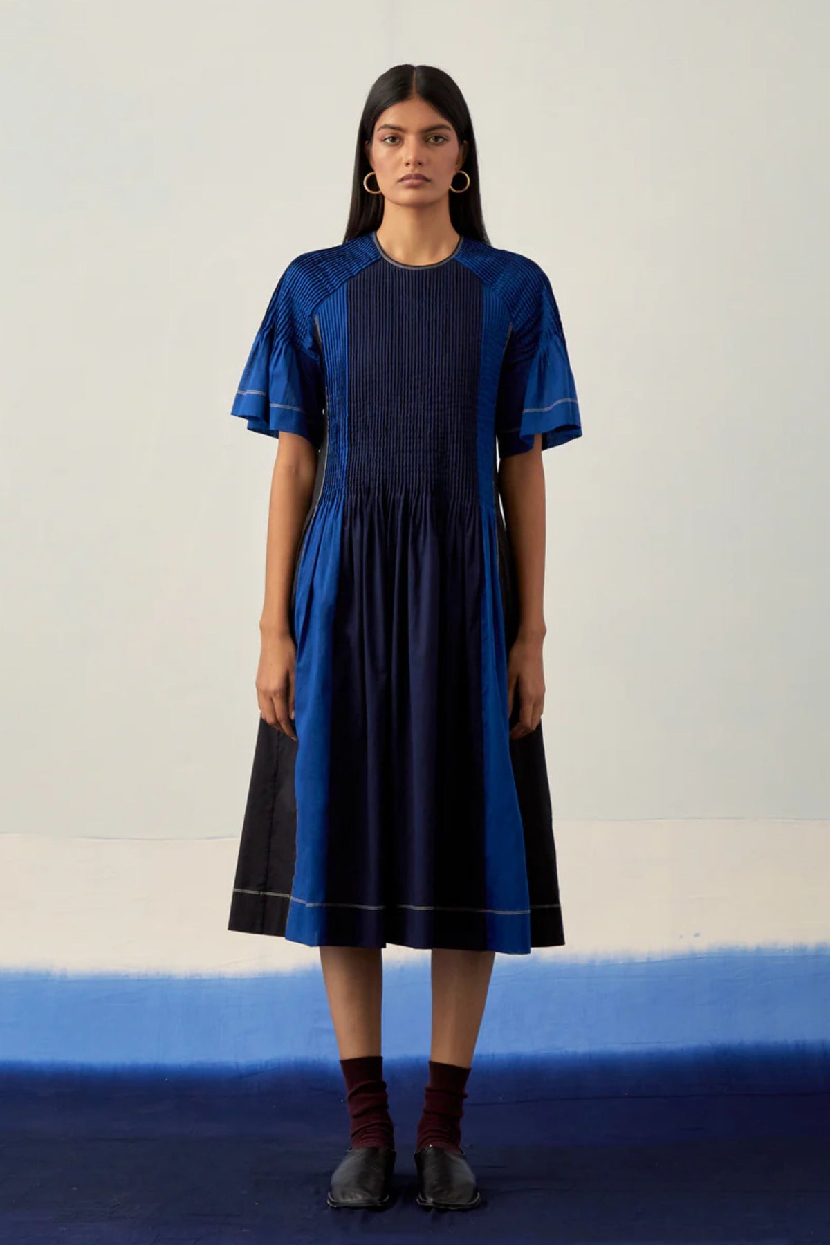 Crew Panelled Midi Dress