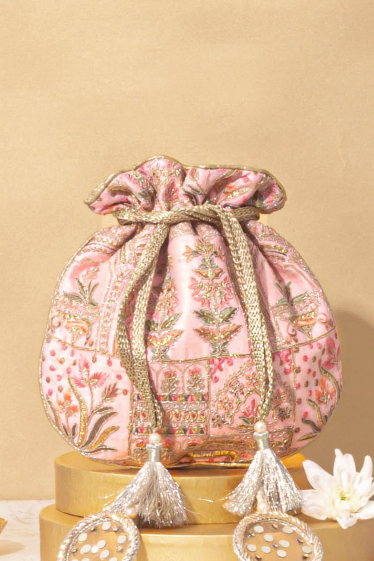 Amer Pink Potli Bag