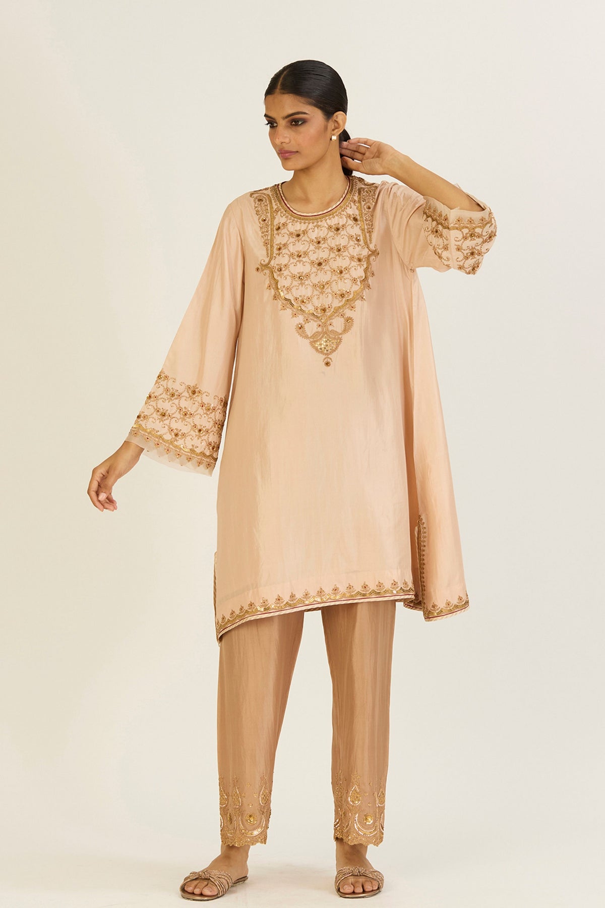 Alta Champagne Kurta &amp; Pants