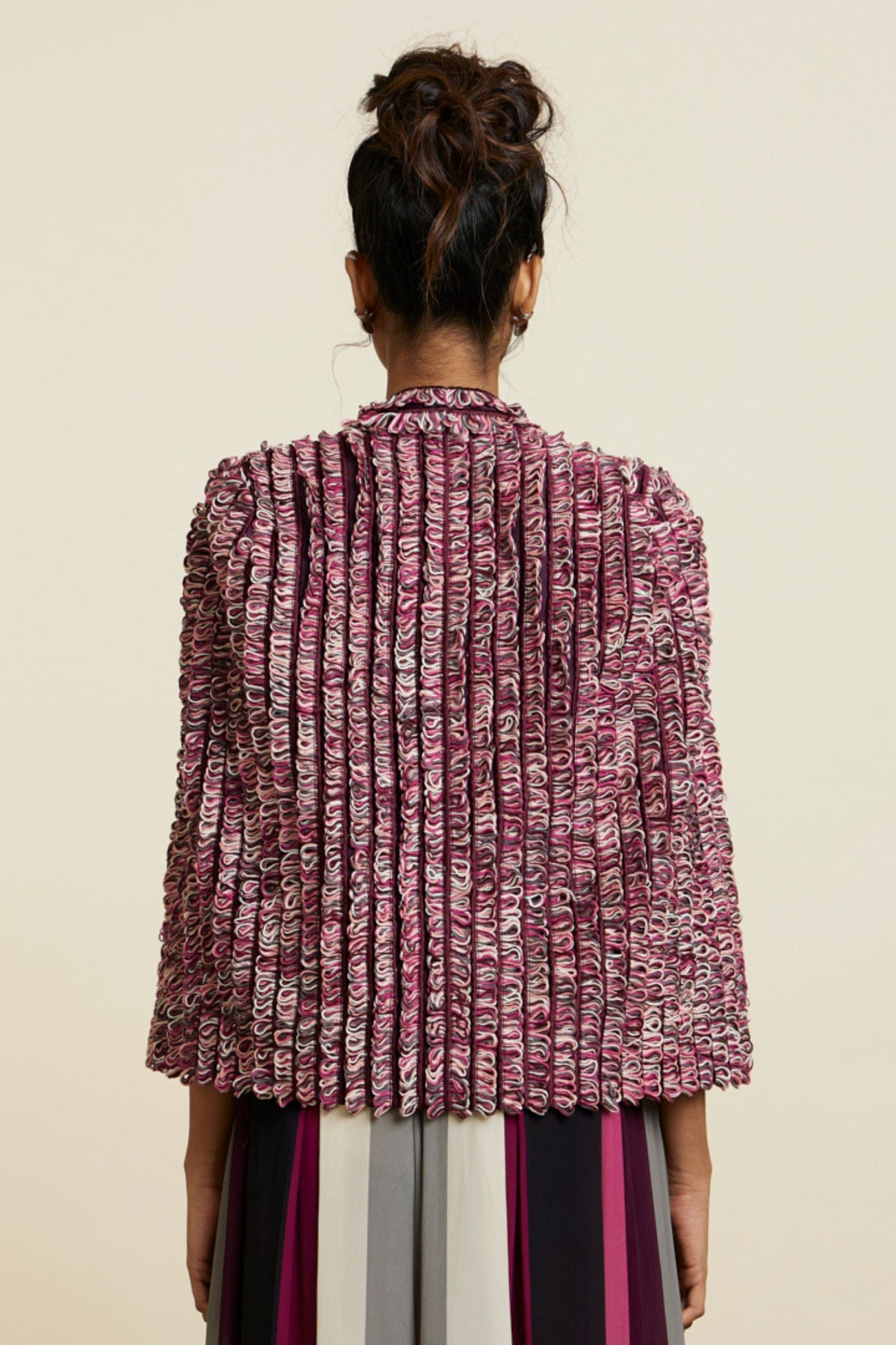 Merlot Textured Noor Jacket