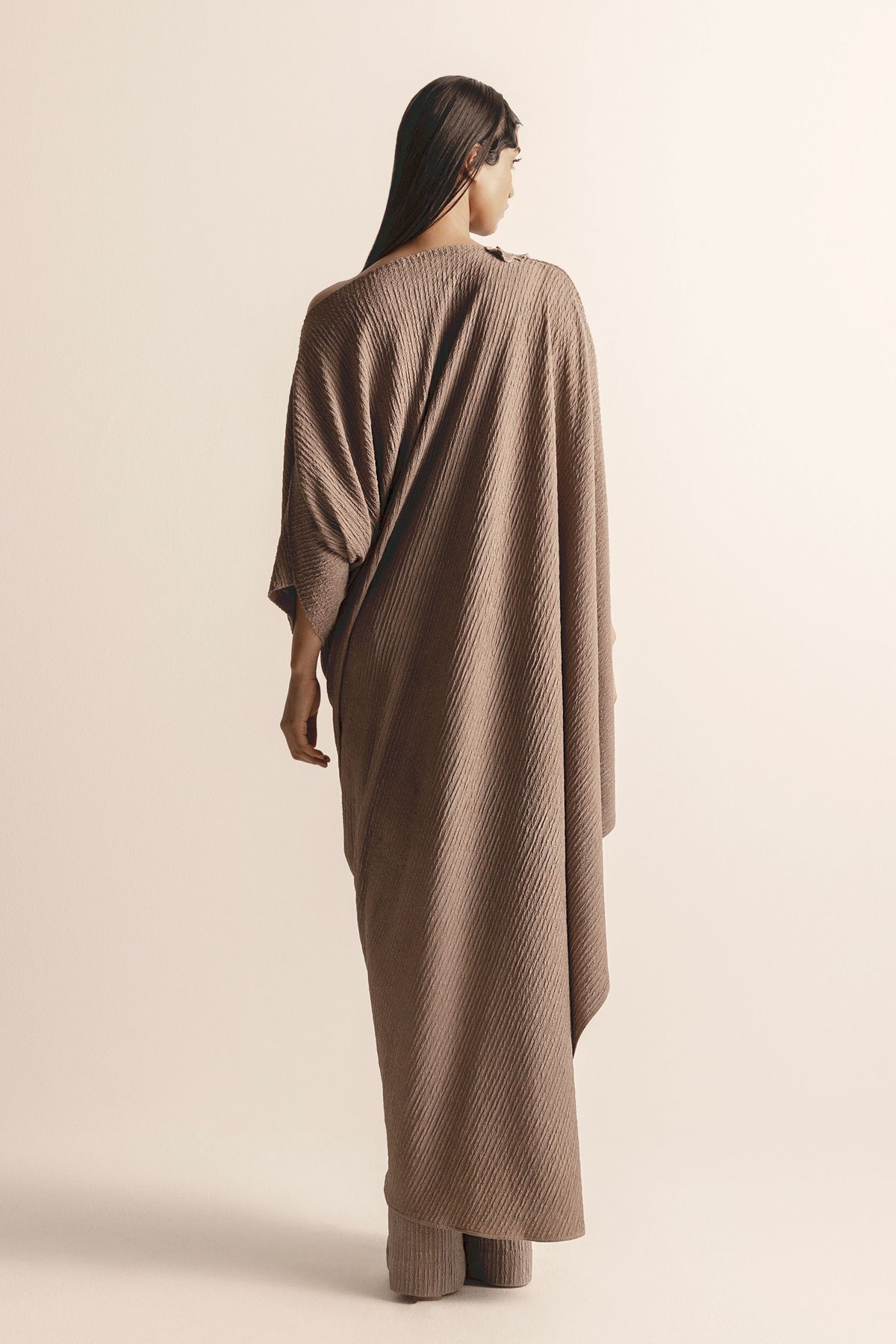 Nadru Knit Draped Tunic Set