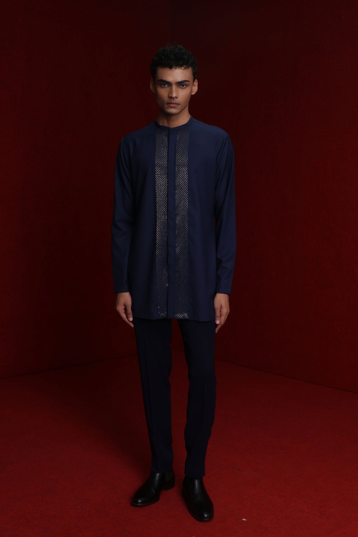 Navy Blue Kurta