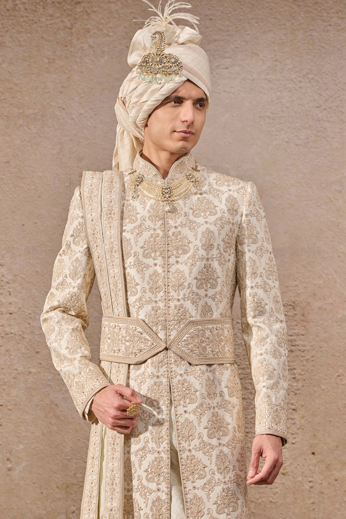 Classic Hand-embroidered Sherwani