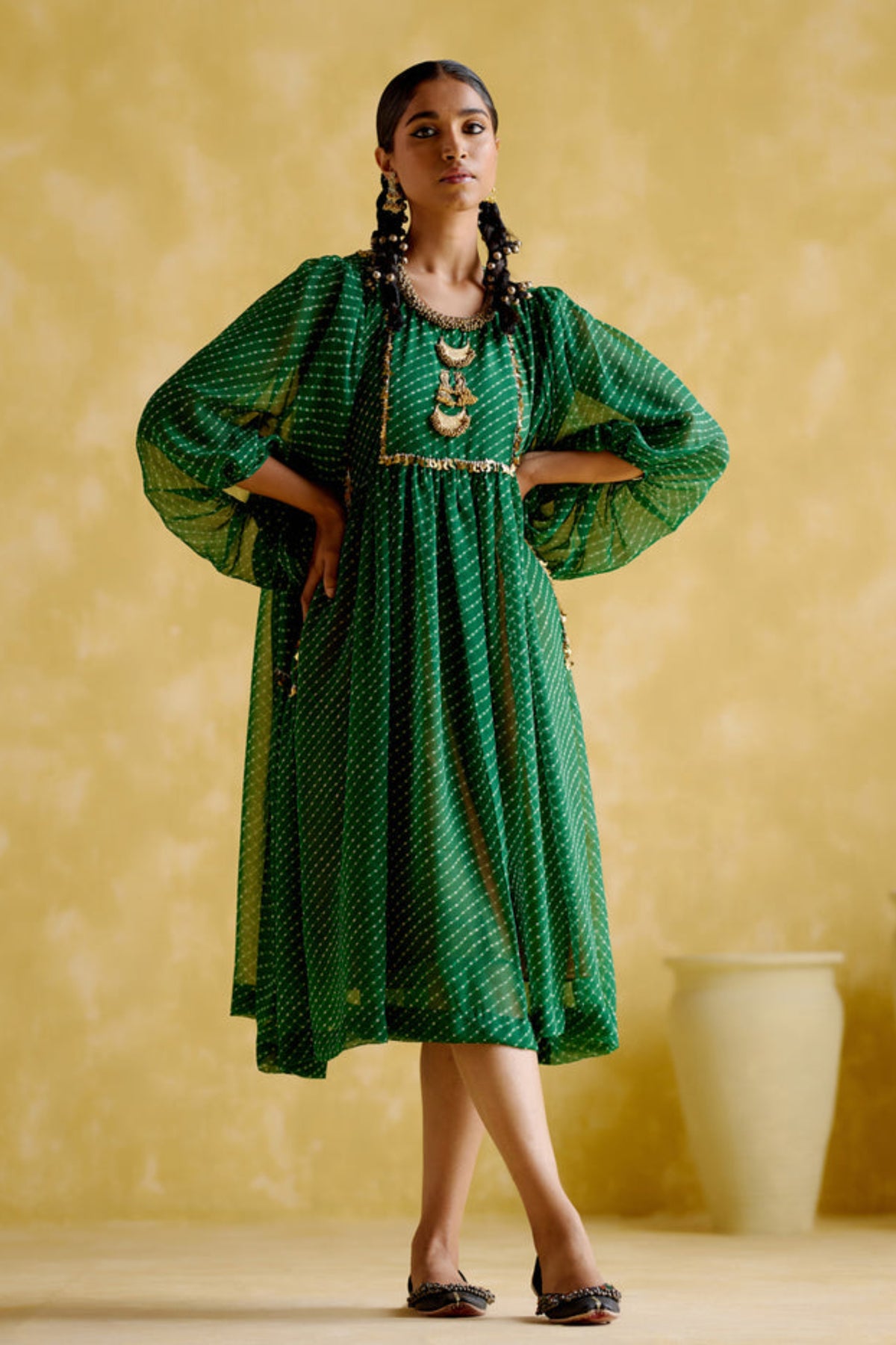 Cronus Green Dress