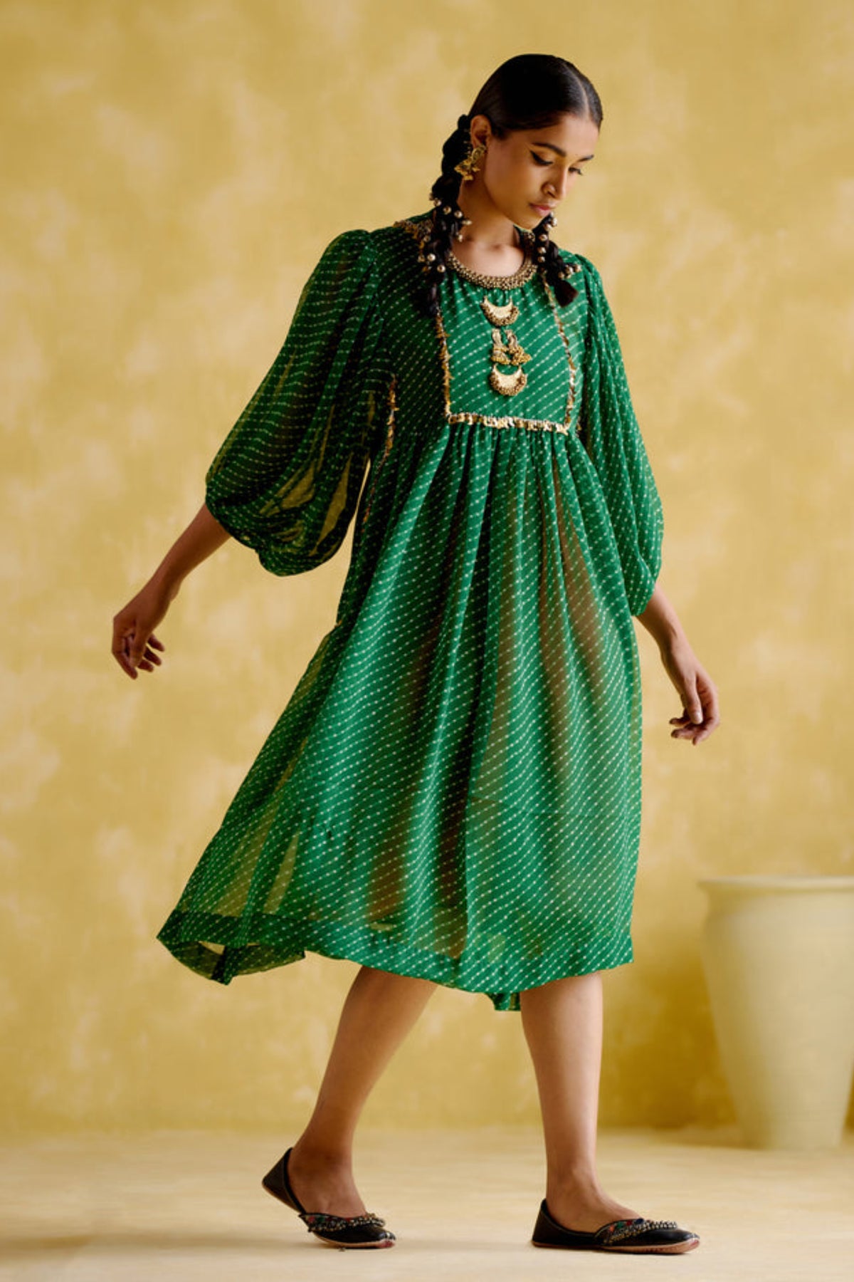 Cronus Green Dress