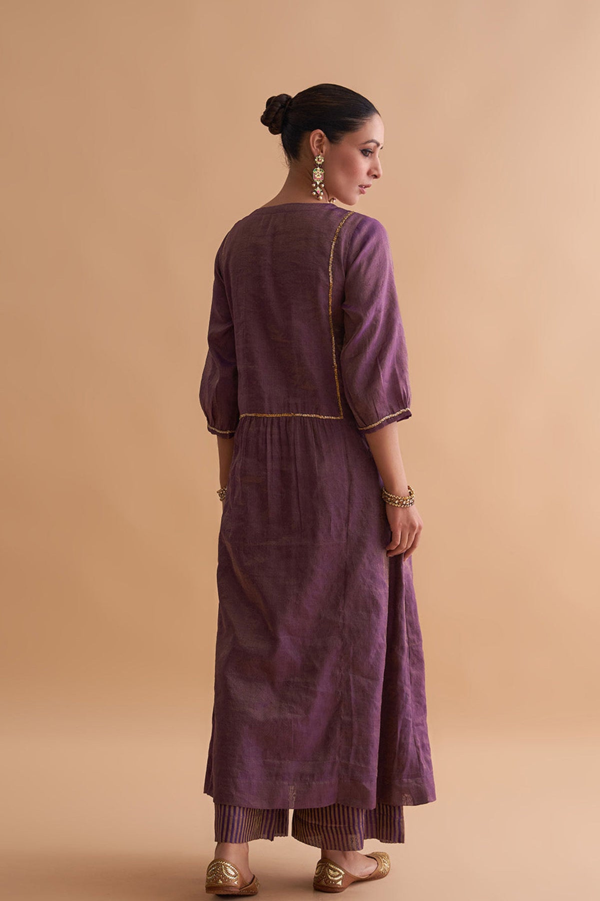 Deep Purple Kurta Set