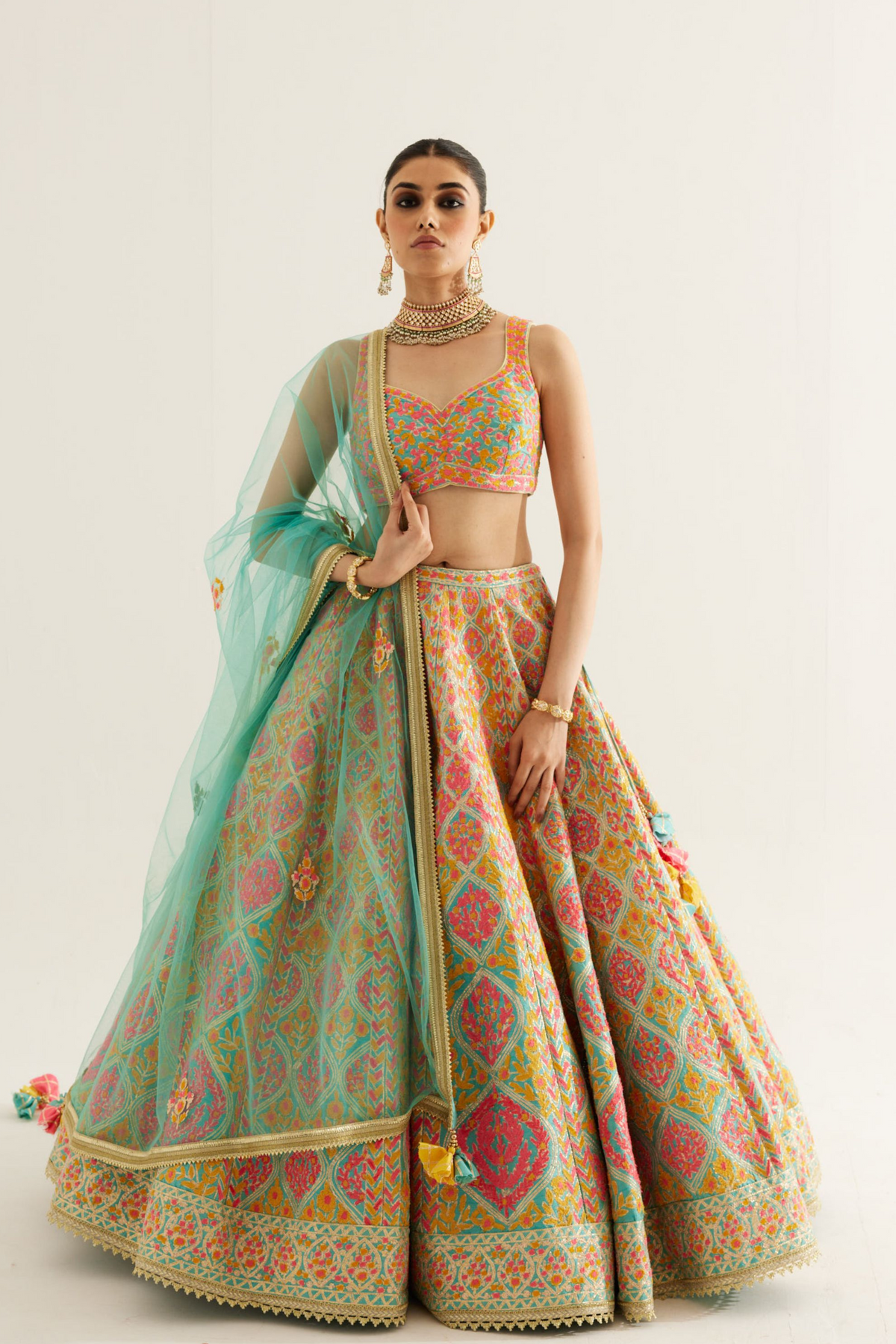 Capri Blue Lehenga Set