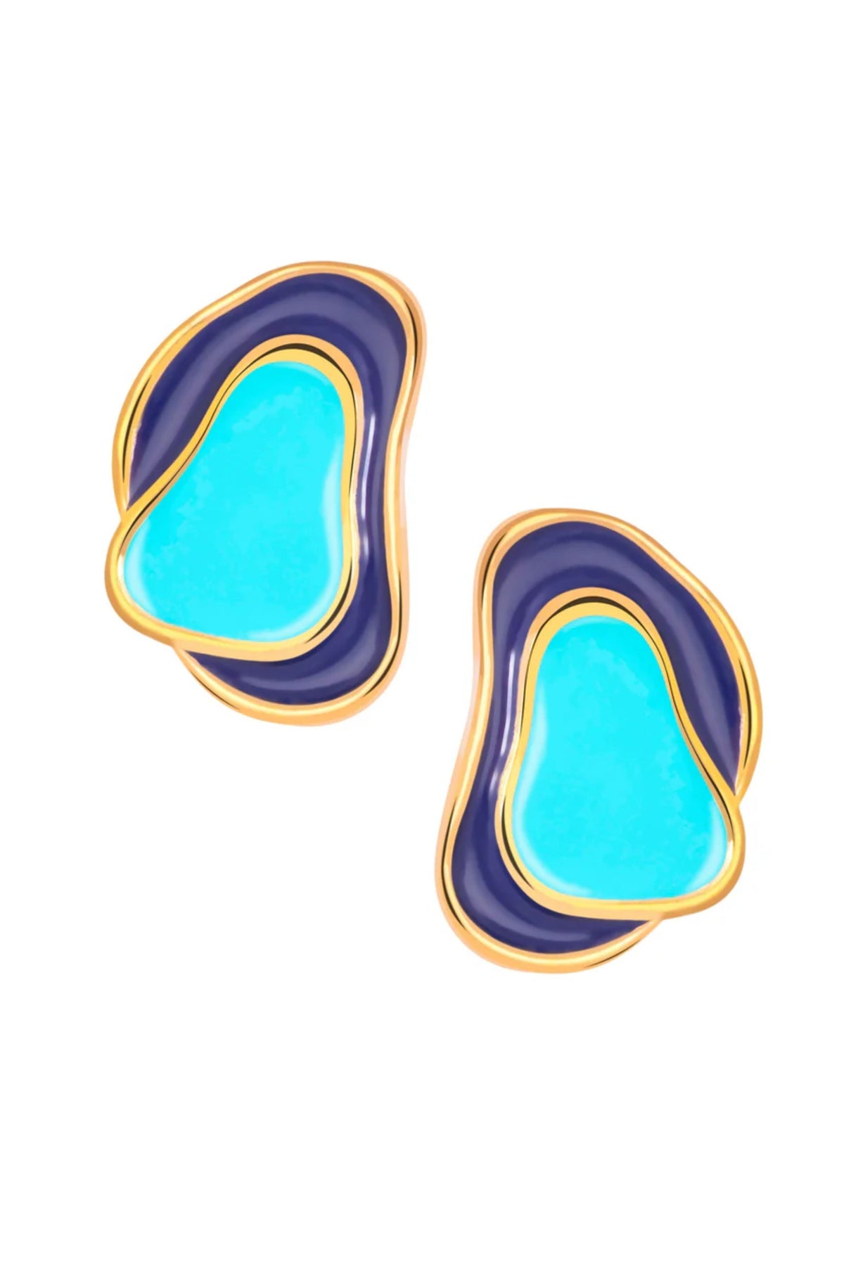 Capri-reef Blue Earrings