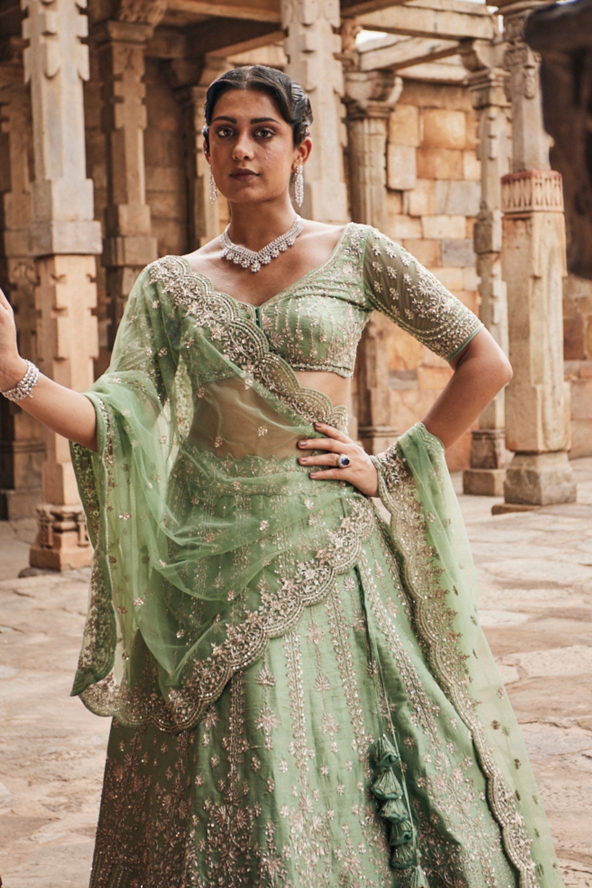 Pistacia Bridal Lehenga Set