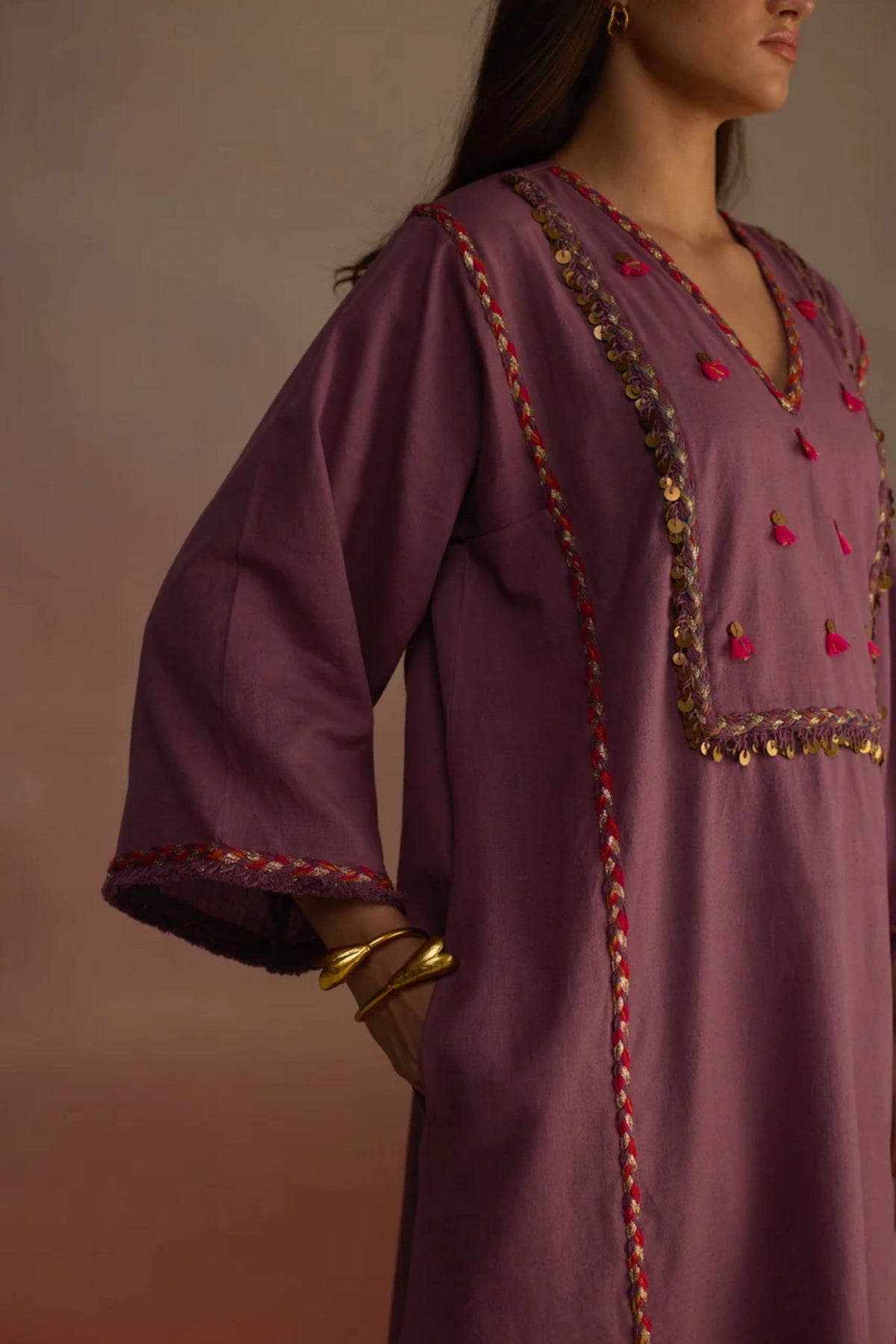 Amber Purple Kurta