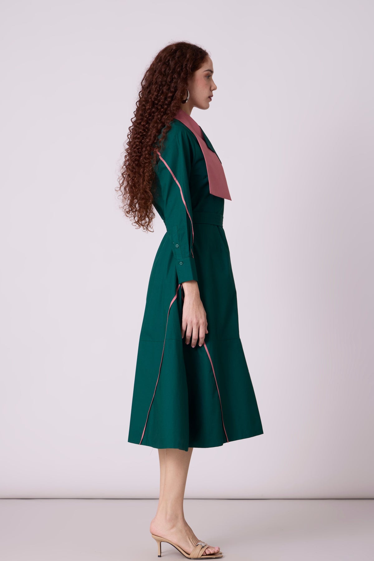 Nexi Forest Green Dress