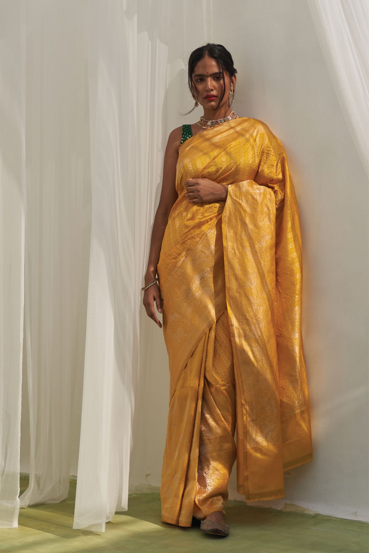 Nitara Yellow Saree