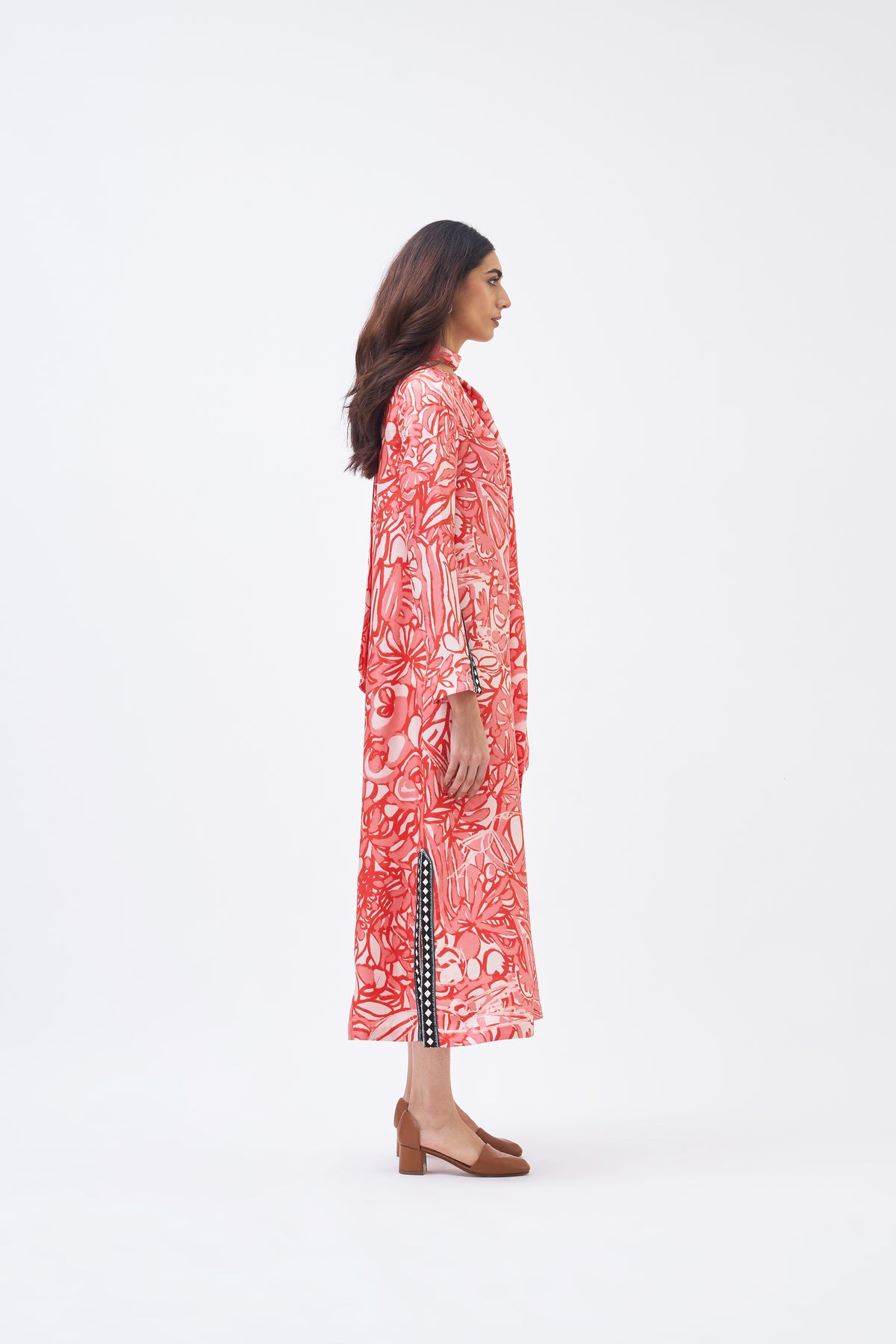 Masai Coral Pink Kaftan Dress