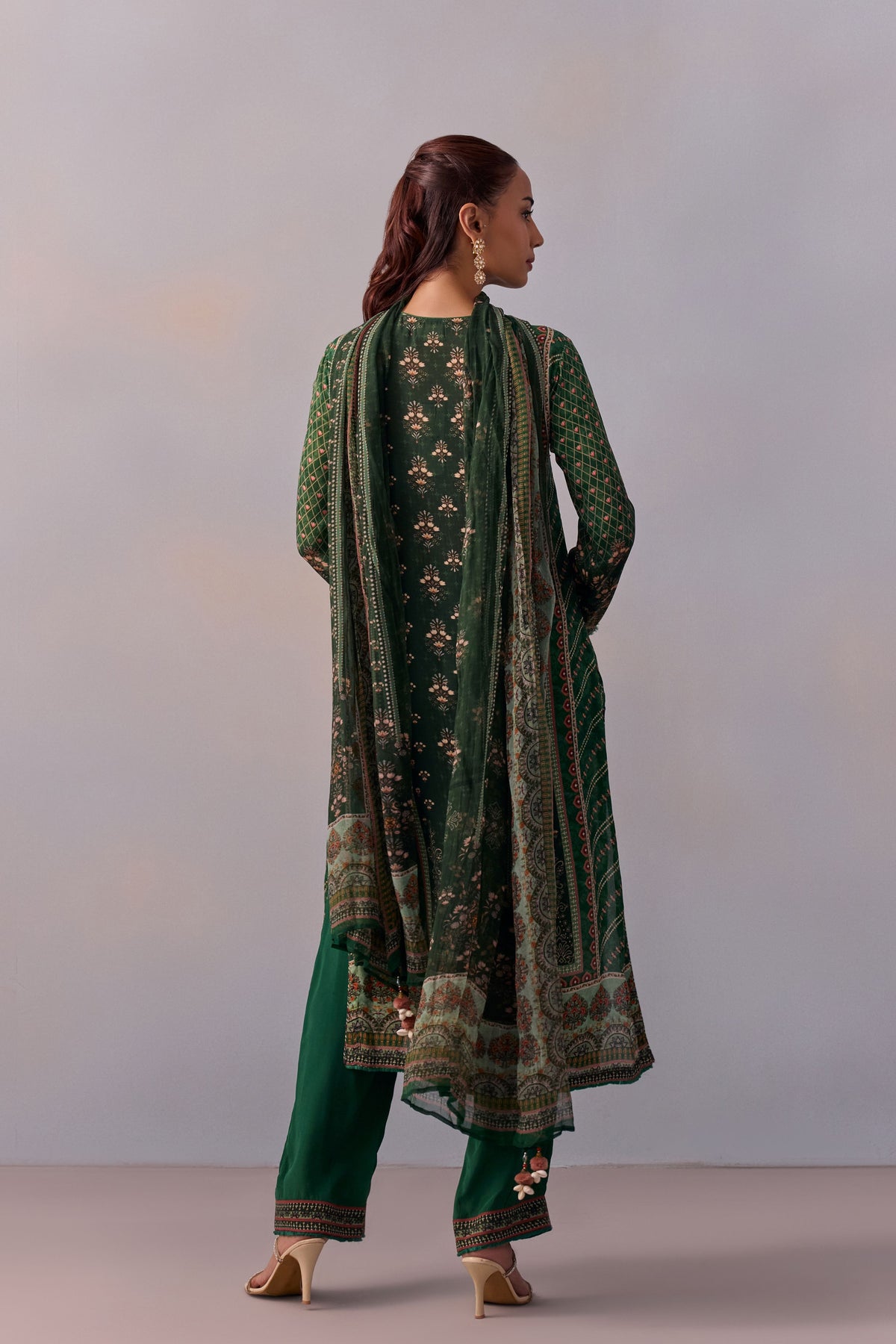 Green Reham Kurta Set