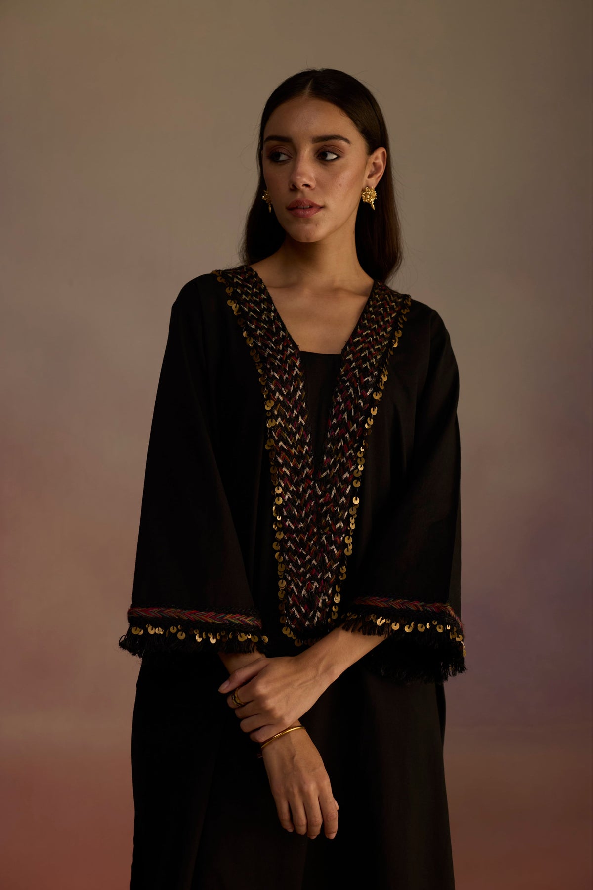 Neroli Black Kurta