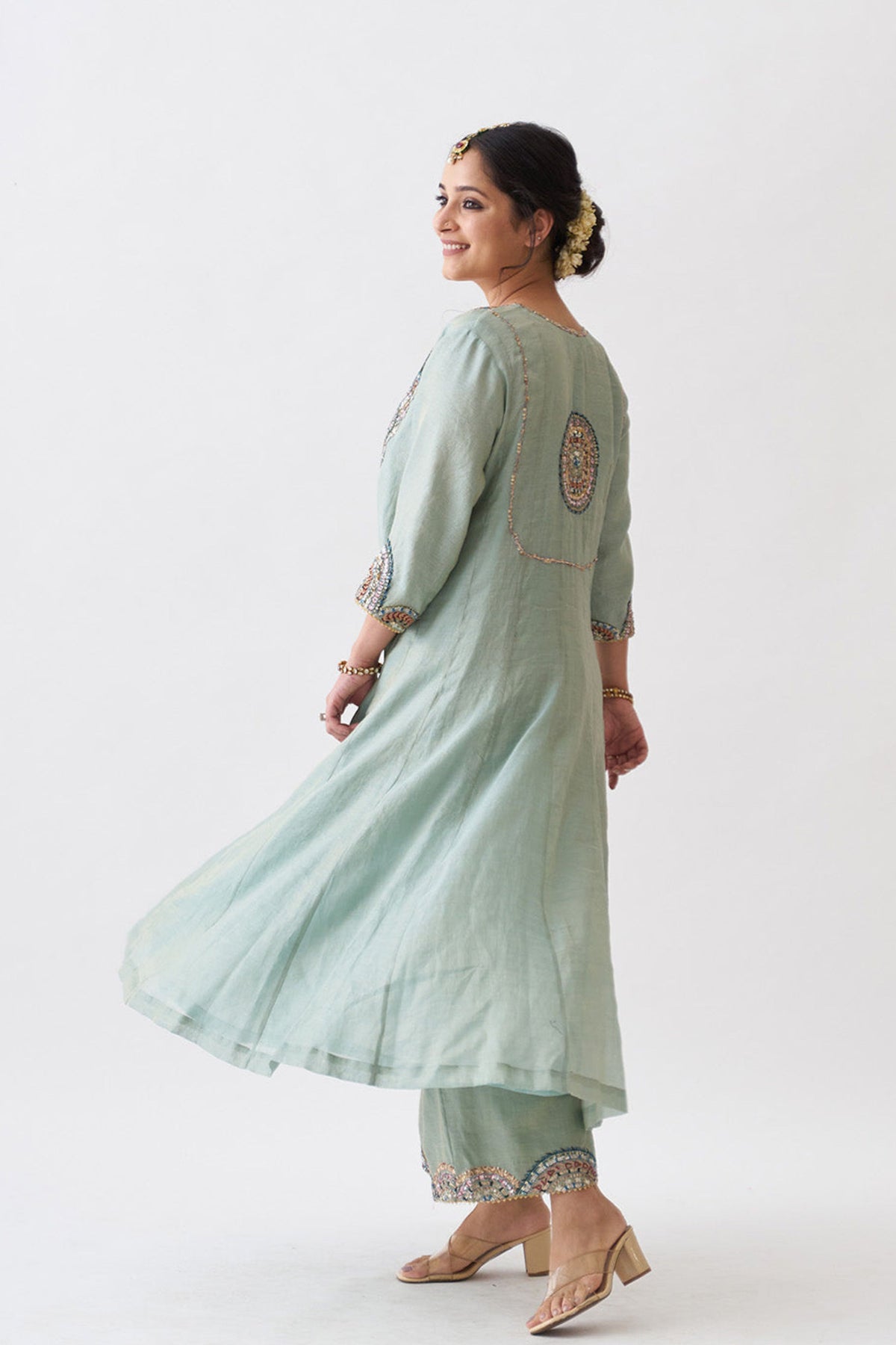 Mint Green Esemble Kurta Set