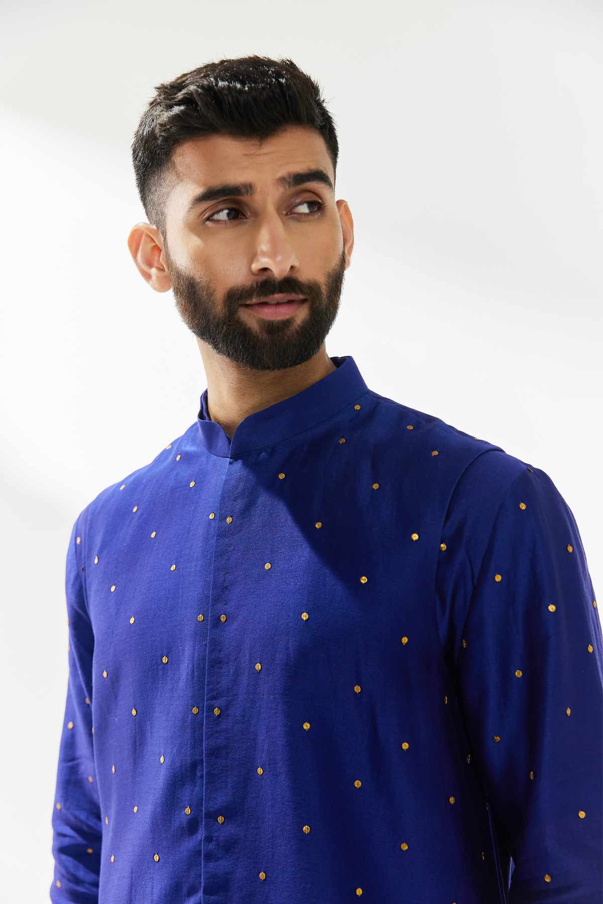 Navy Nehru Jacket Set